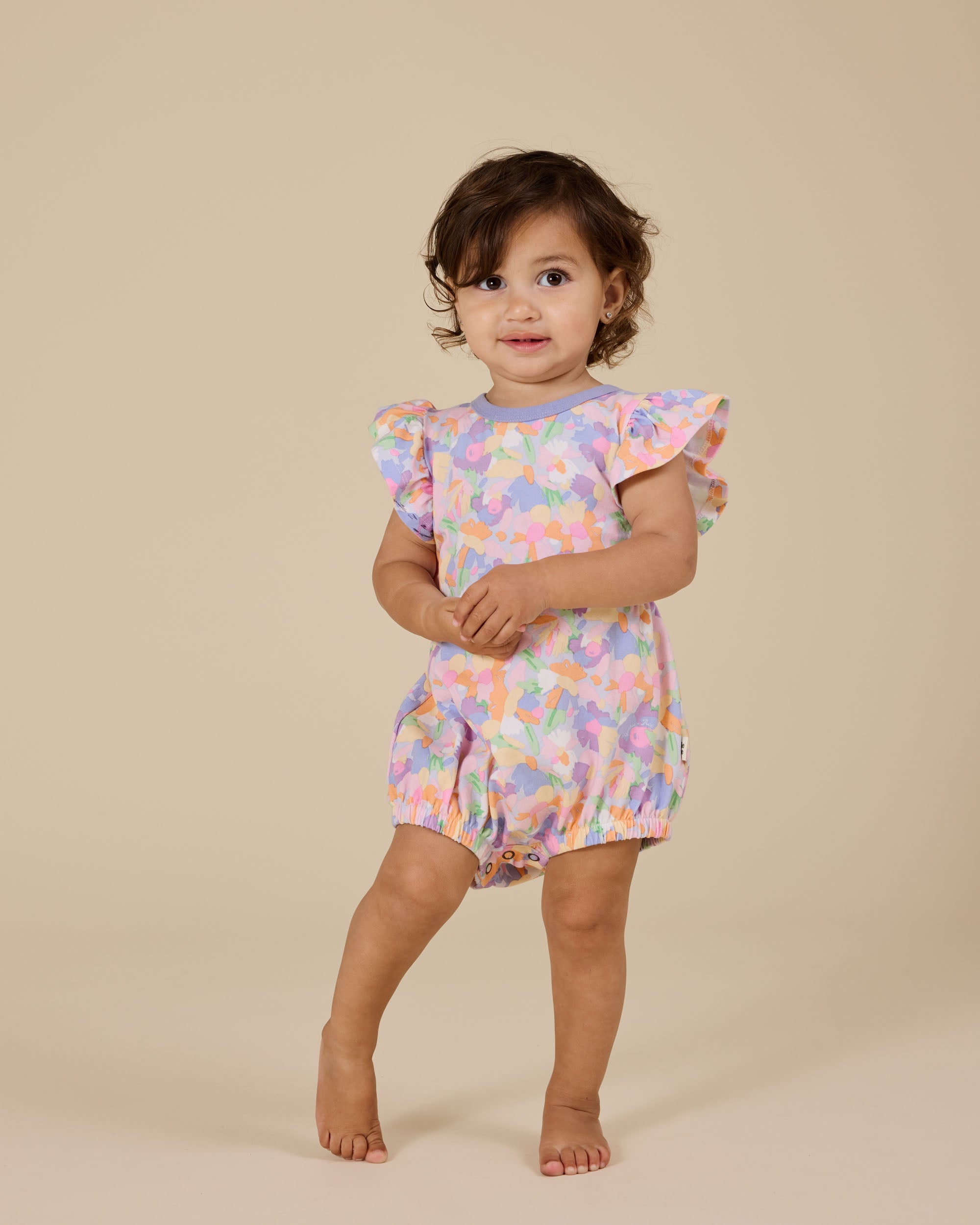 Goldie & Ace Pastel Bouquet Frill Bubble Romper