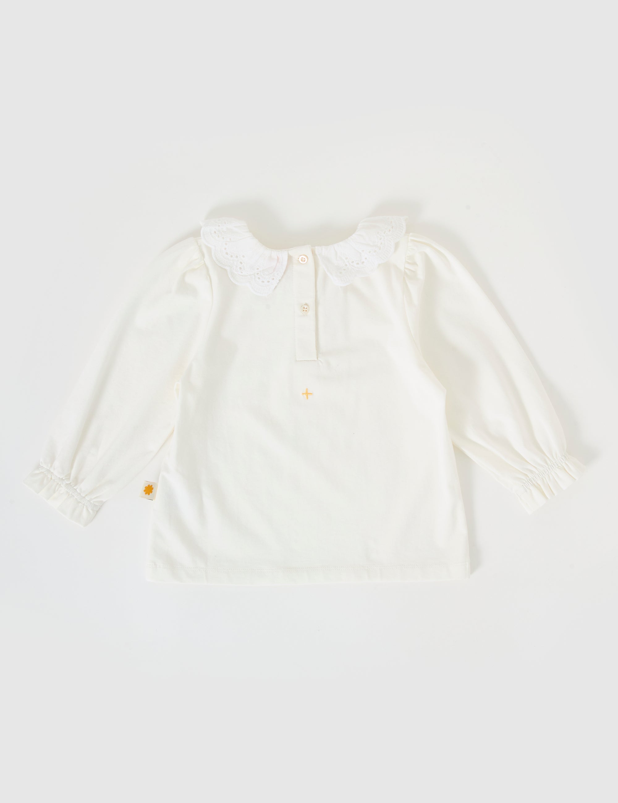 Goldie & Ace Laura Puff Sleve Collar Long Sleeve Cream