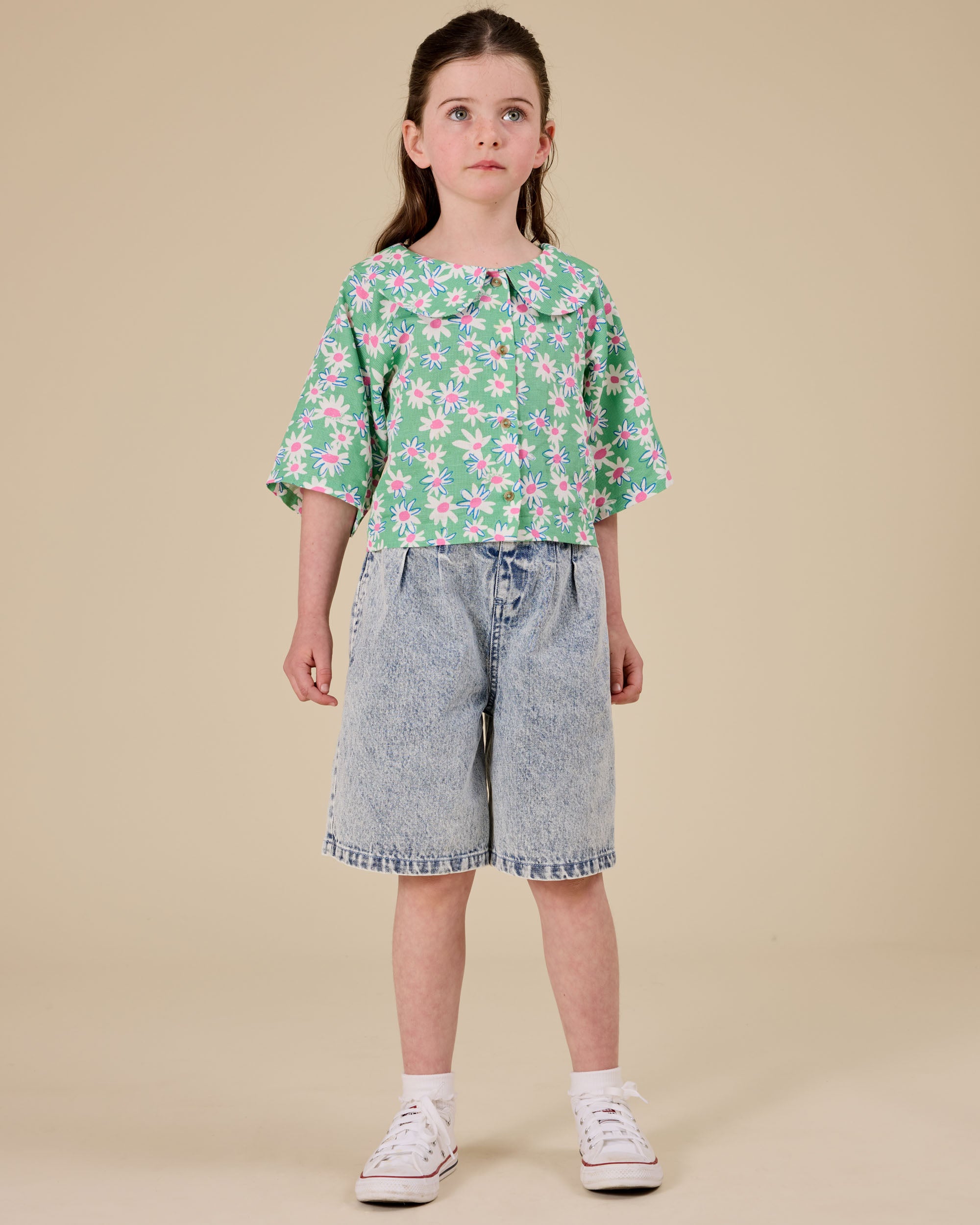 Goldie & Ace Kirby Relaxed Denim Shorts