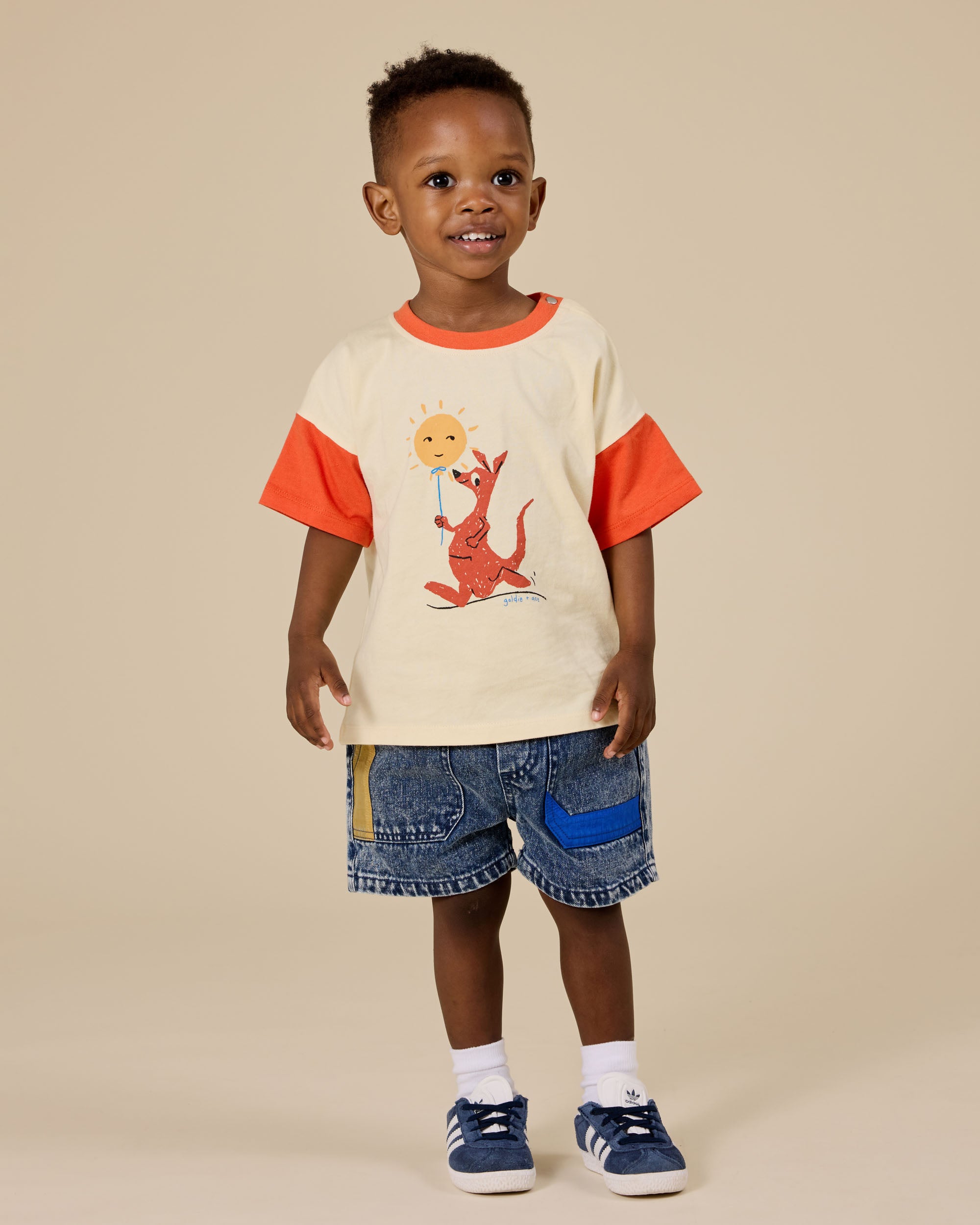 Goldie & Ace Primary Pop Noah Denim Shorts