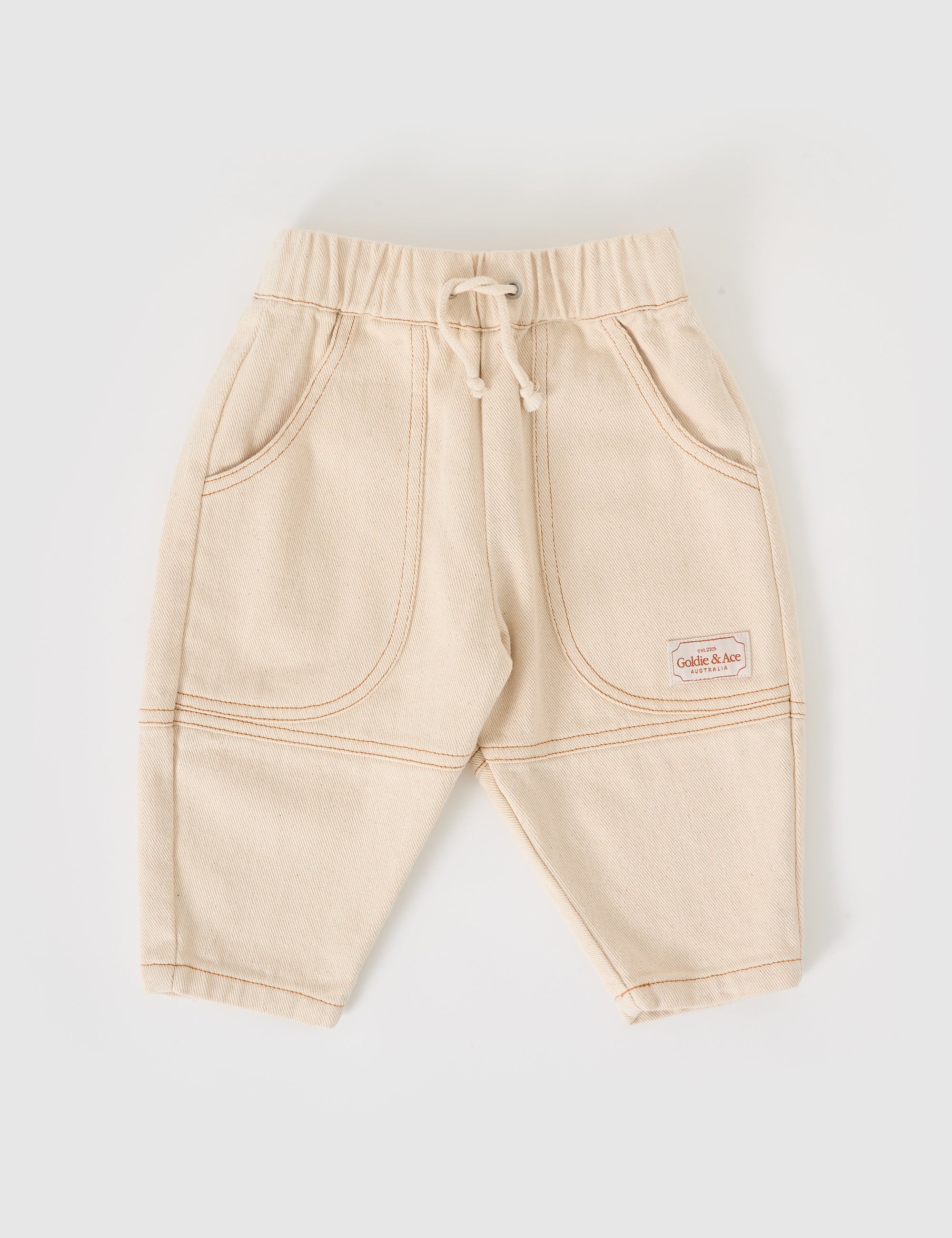 Goldie & Ace Drew Denim Pocket Pant - Oat