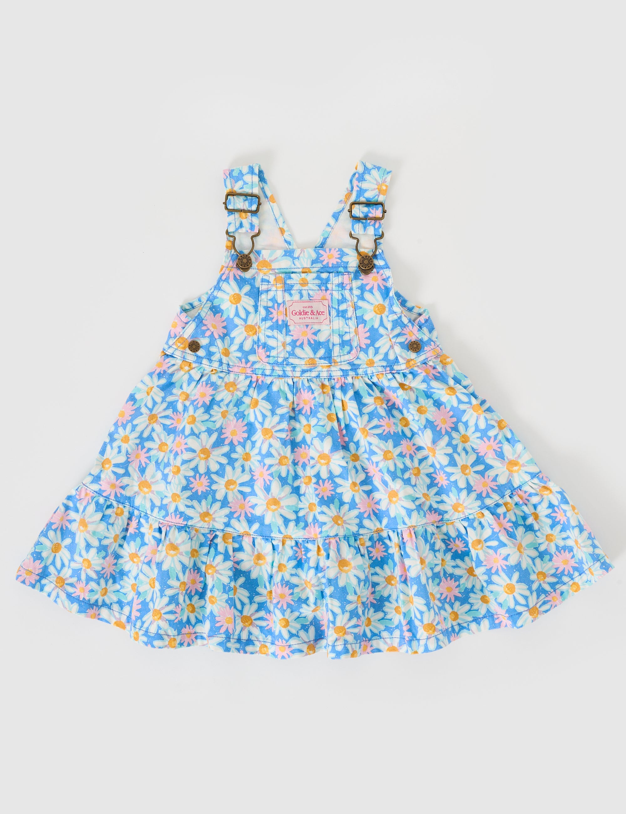 Goldie & Ace Seaside Daisy Tully Tiered Pinafore Dress