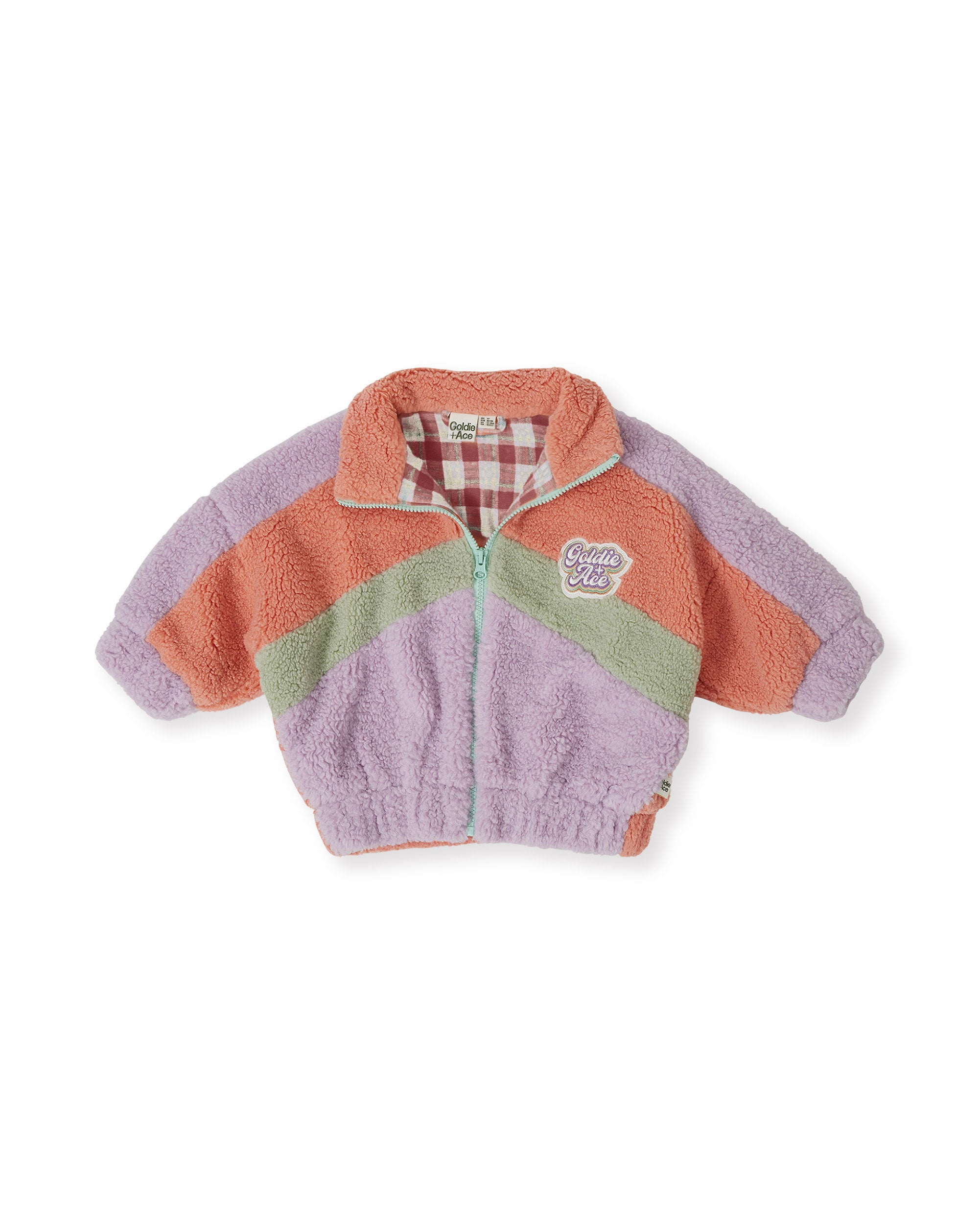 Goldie & Ace Frankie Sherpa Jacket Lilac