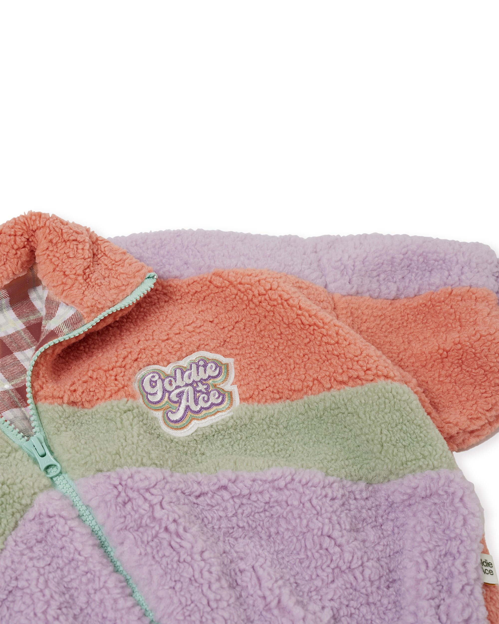 Goldie & Ace Frankie Sherpa Jacket Lilac