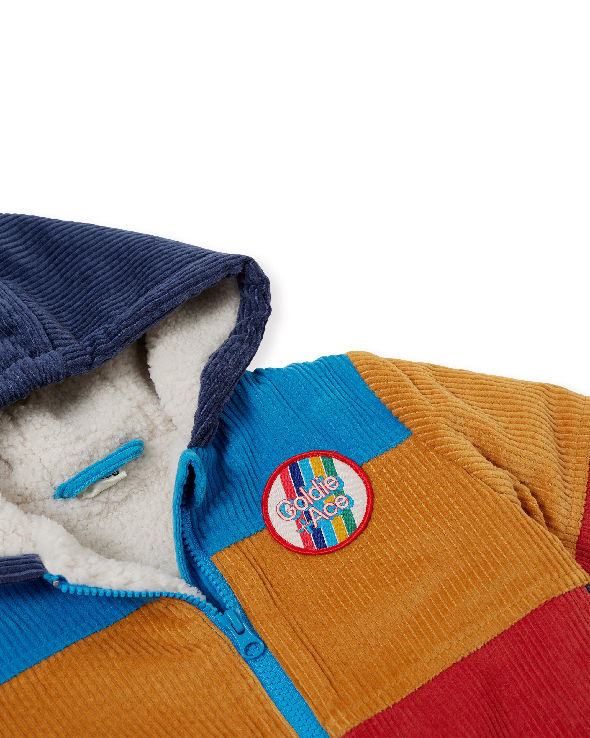 Goldie & Ace Retro Corduroy Colourblock Jacket