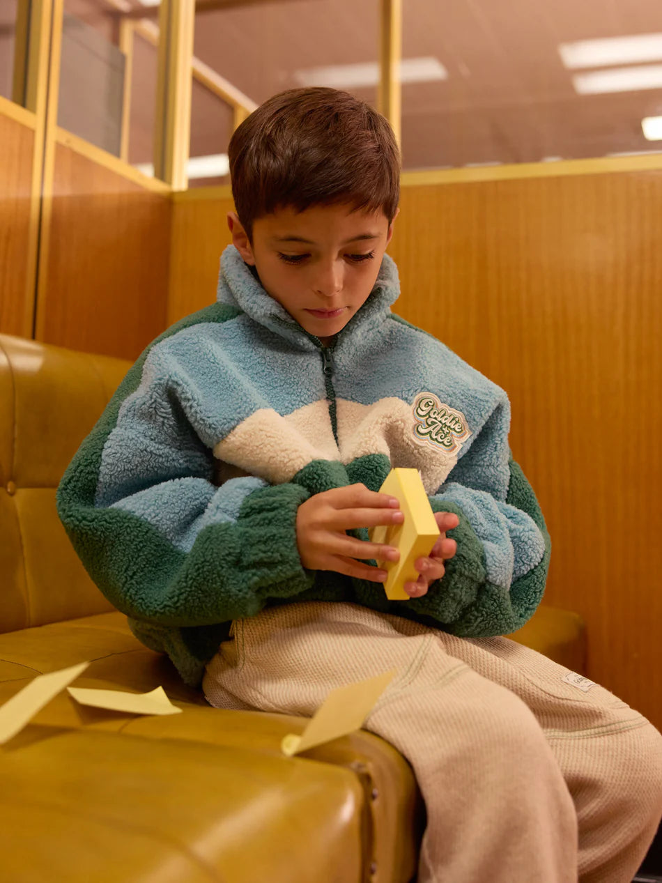 Goldie & Ace Frankie Sherpa Jacket Teal