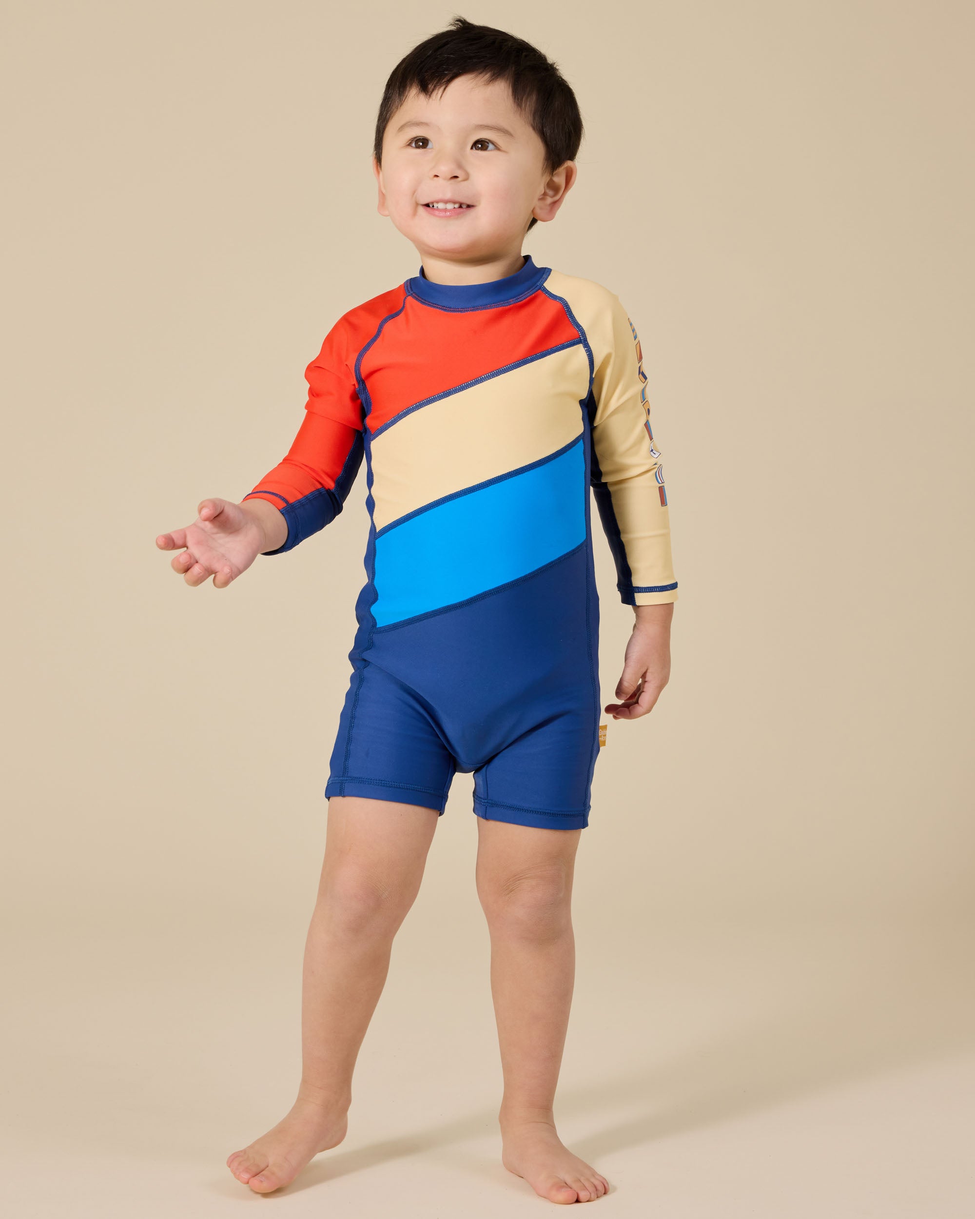 Goldie & Ace Nautical Flag Short Sleeve Swimsuit