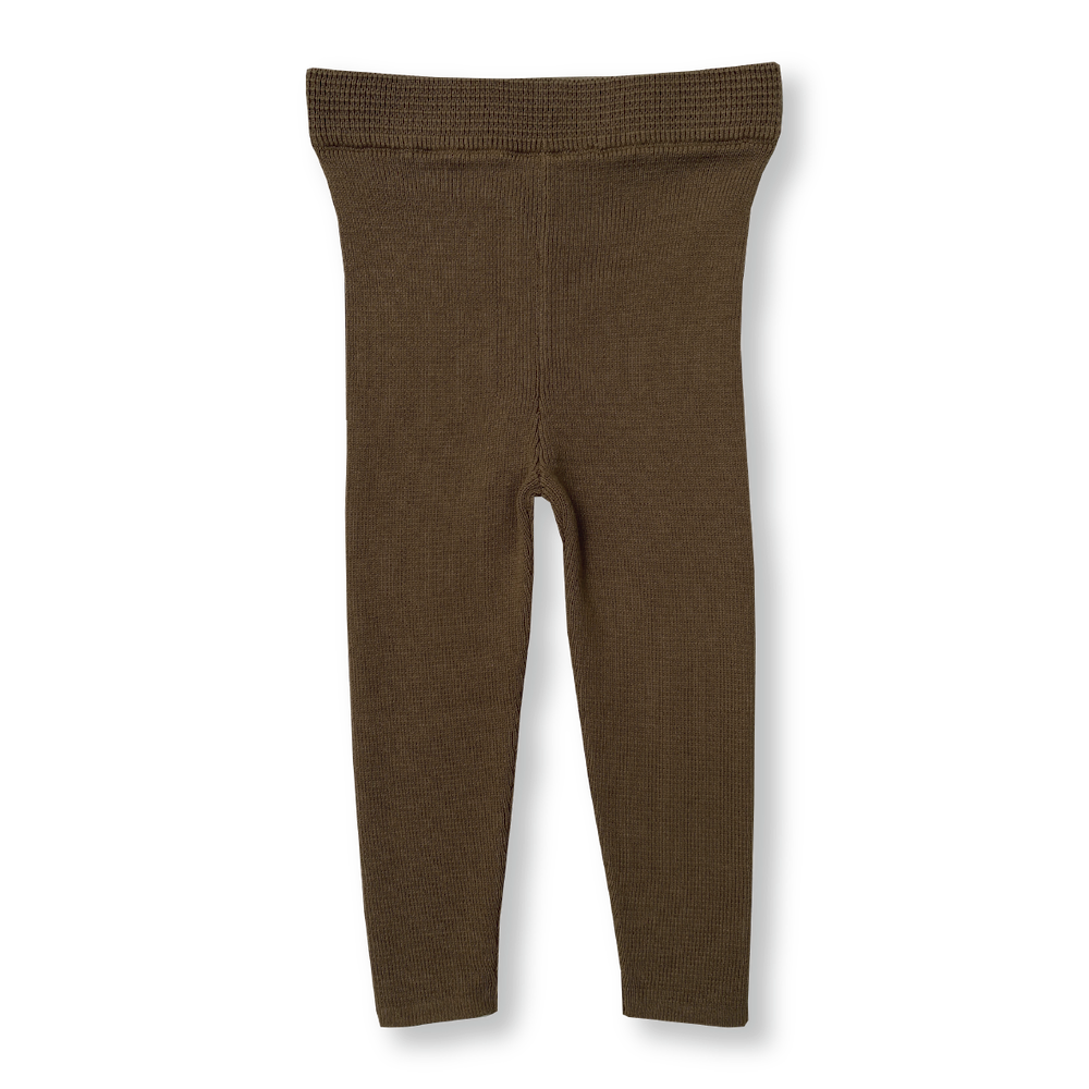 Grown Organic Ribbed Essentials Leggings - Clay