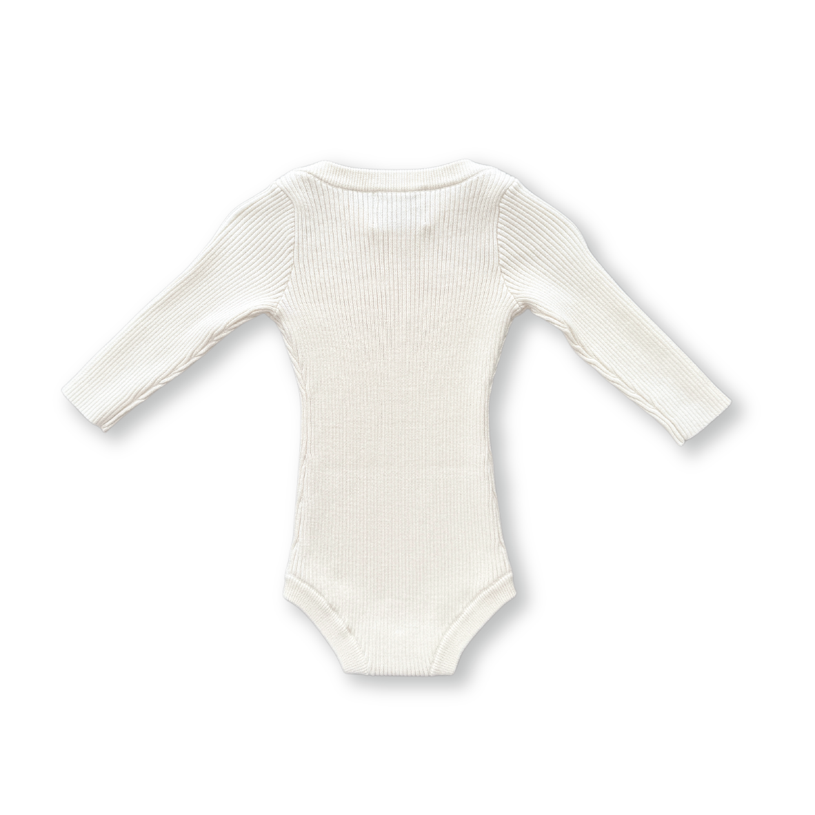 Grown Organic Ribbed Bodysuit - Raw