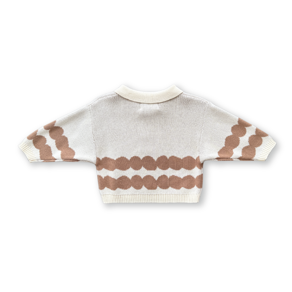 Grown Pebble Collar Pull Over - Milk & Clay