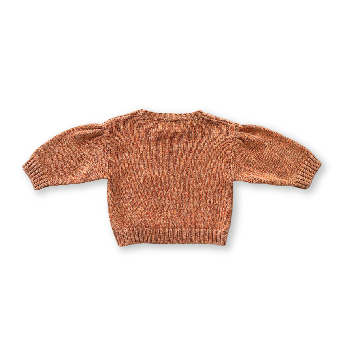 Grown Fleck Yarn Pull Over - Tawny