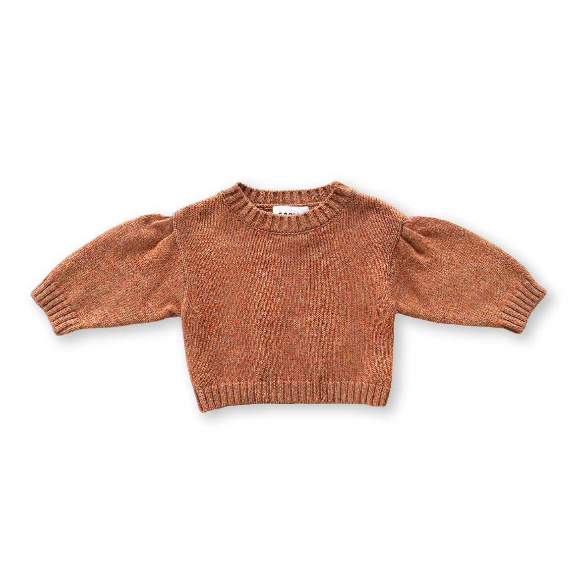 Grown Fleck Yarn Pull Over - Tawny