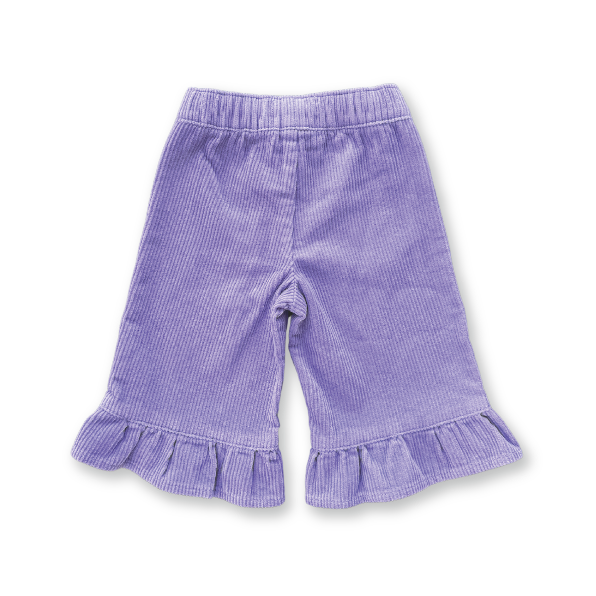 Grown Organic Frill Cord Pant - Iris