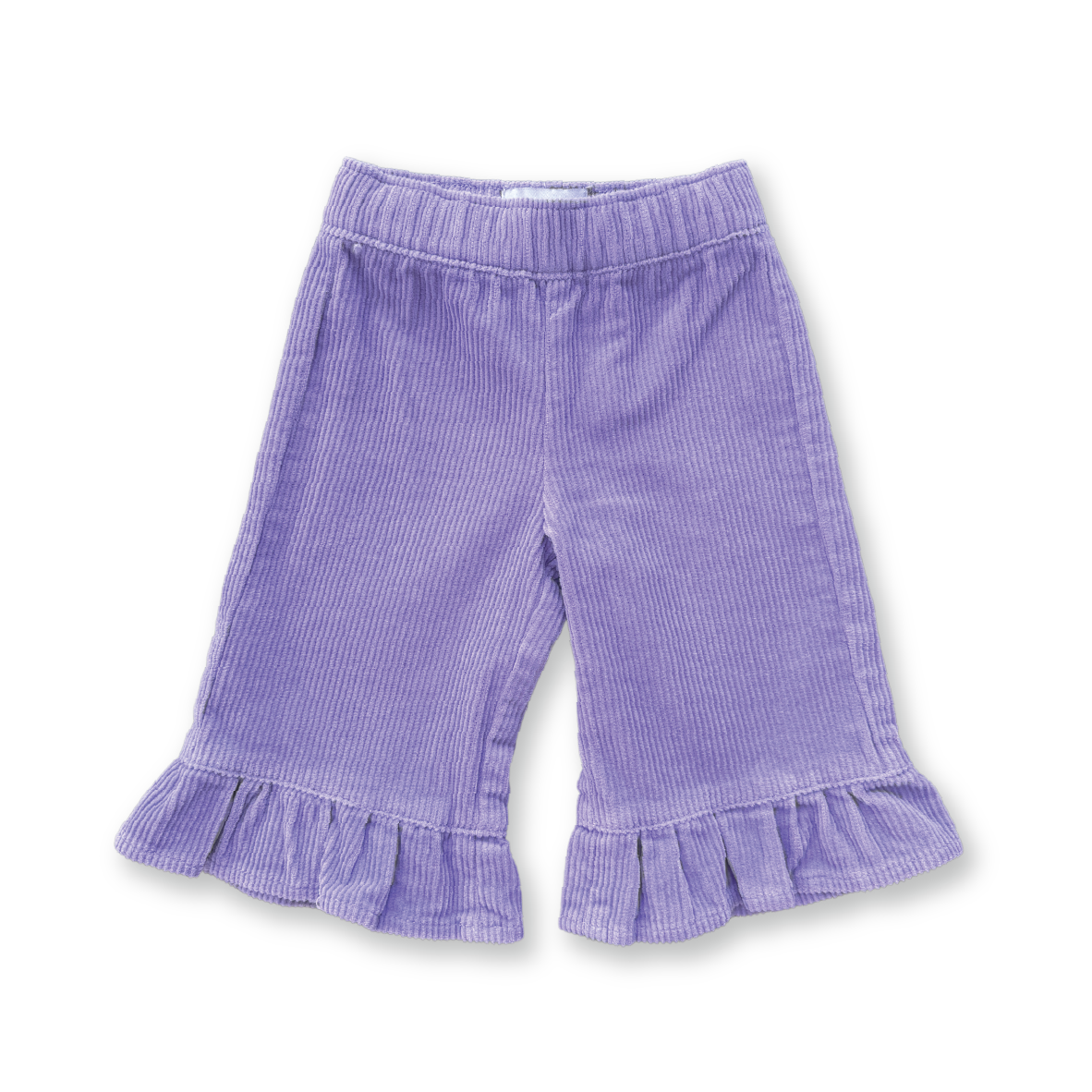 Grown Organic Frill Cord Pant - Iris