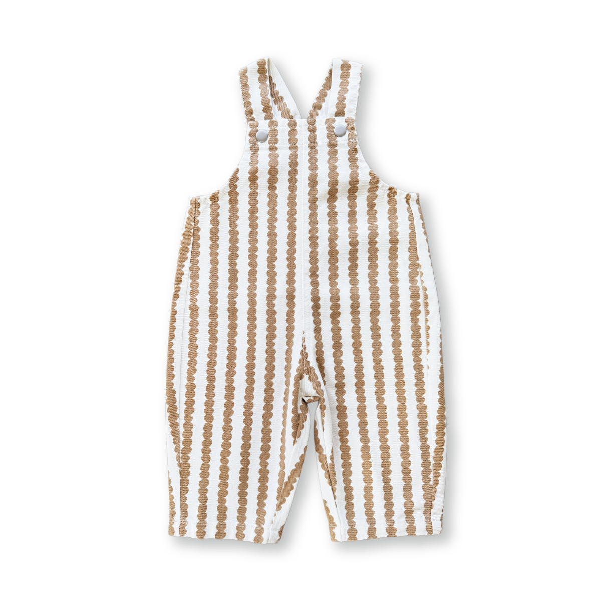 Grown Everyday Organic Overalls - Stacked Pebble