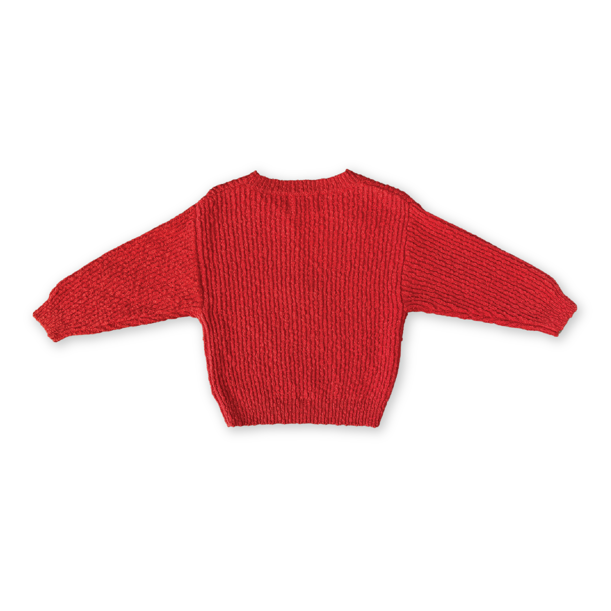 Grown Organic Textured Boucle Knit Pull Over - Sauce