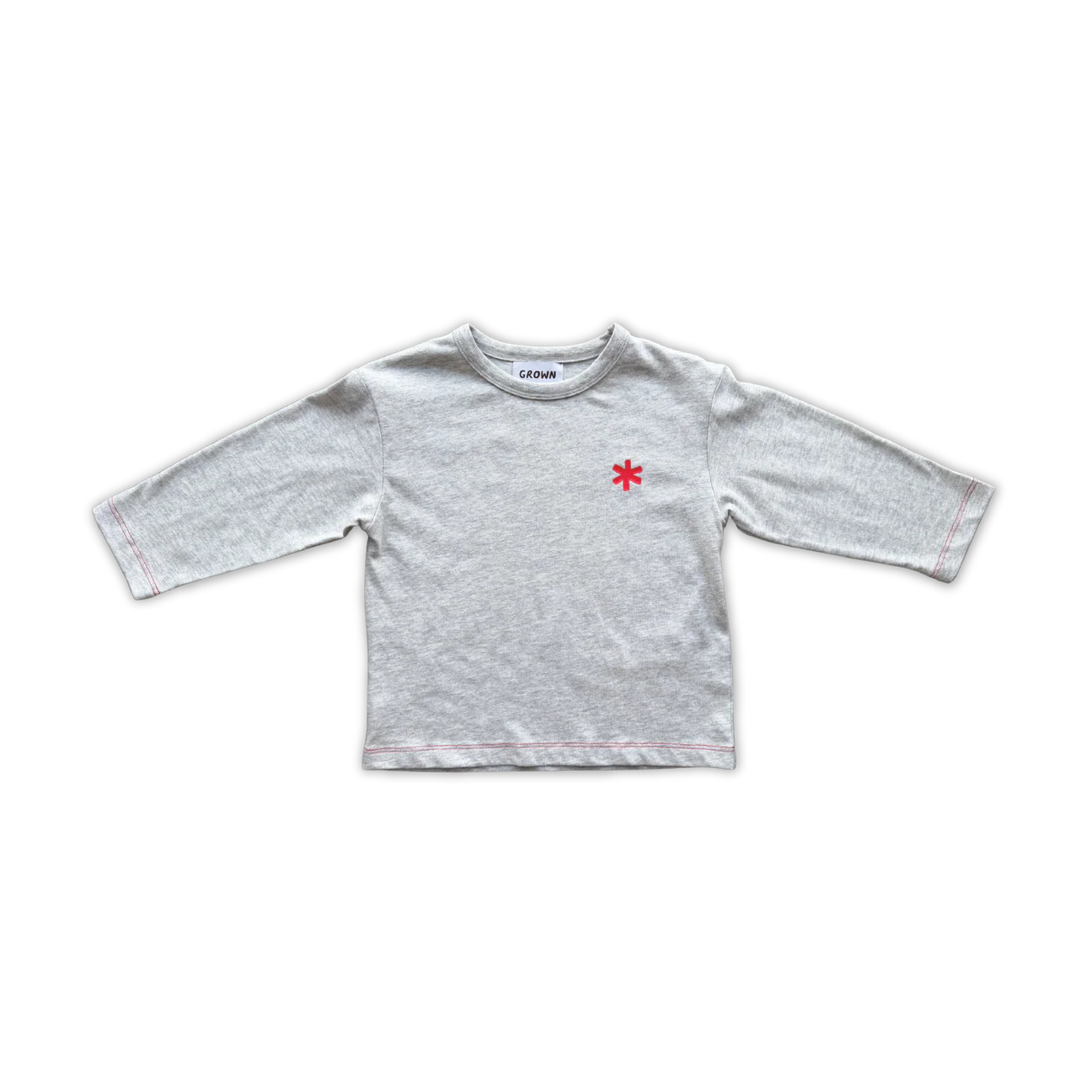 Grown Organic Have a Nice Day LS Tee - Grey Marle