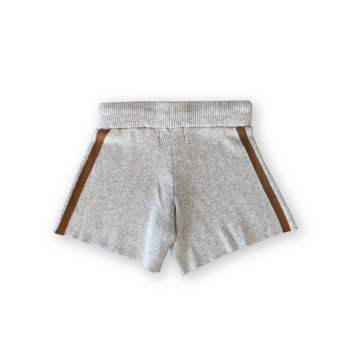 Grown Organic Striped Ribbed Knit Shorts