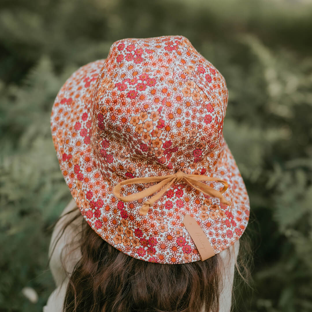 Bedheads 'Wanderer' Girls Reversible Panelled Bucket Sun Hat - Melody / Maize