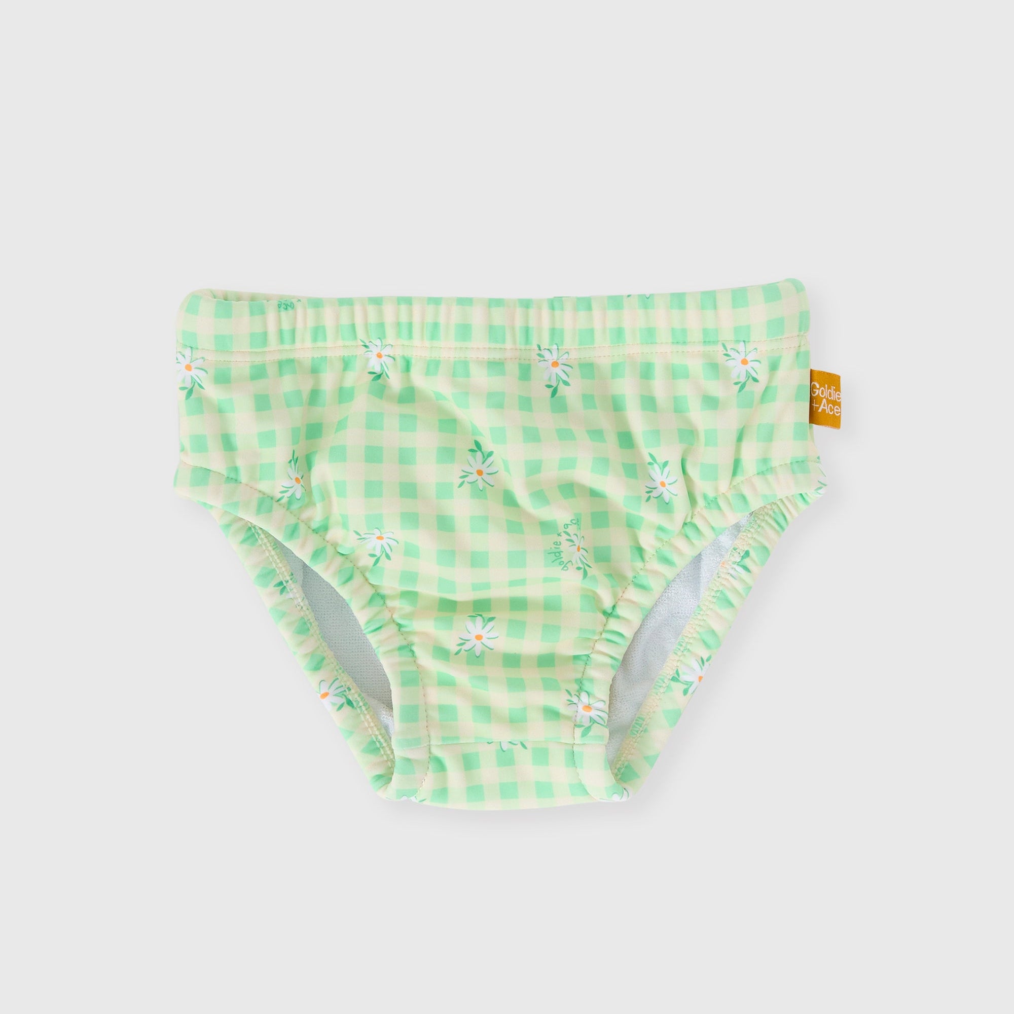 Goldie & Ace Gingham Daisy Swim Nappy