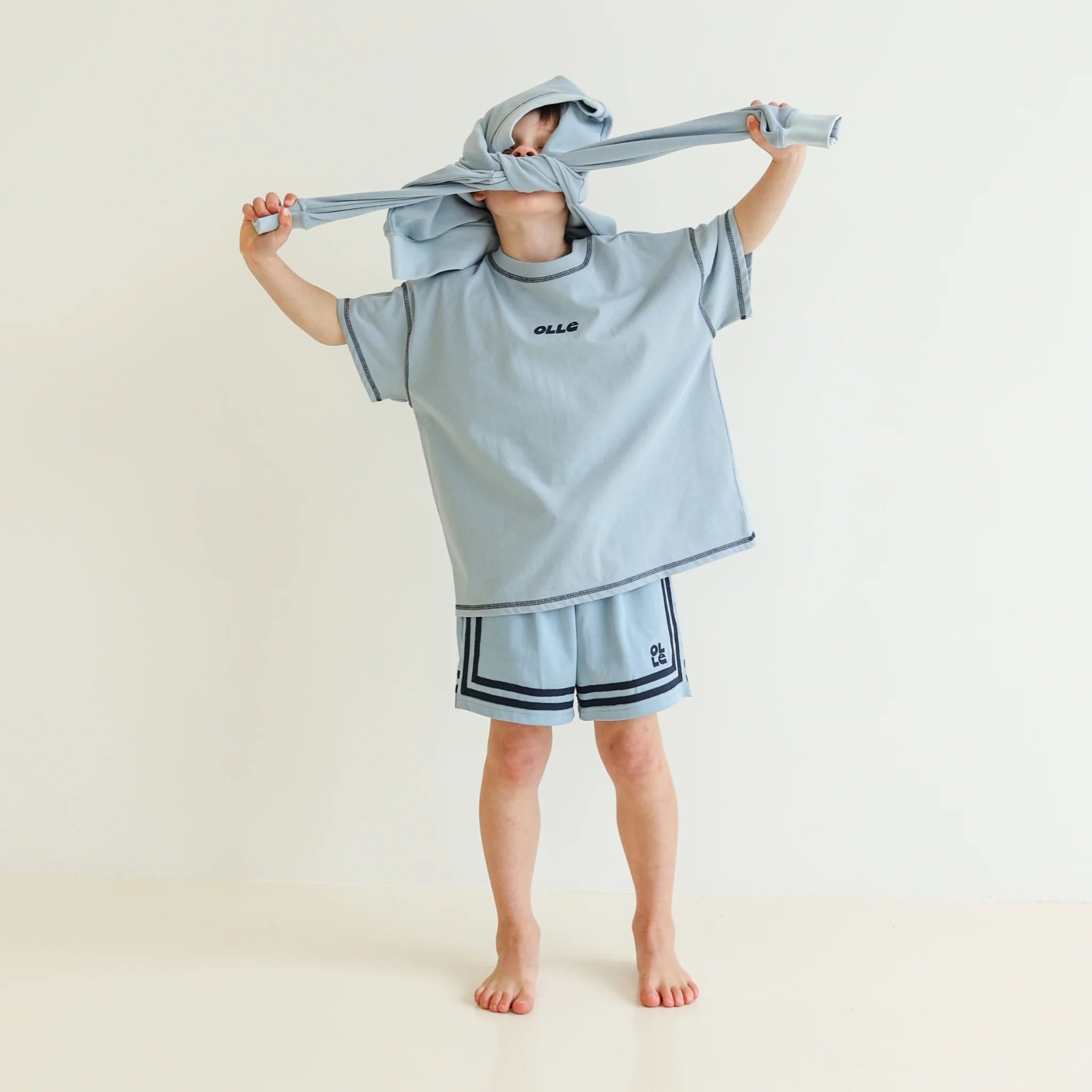 Olle Topstitch Tee - Seafoam