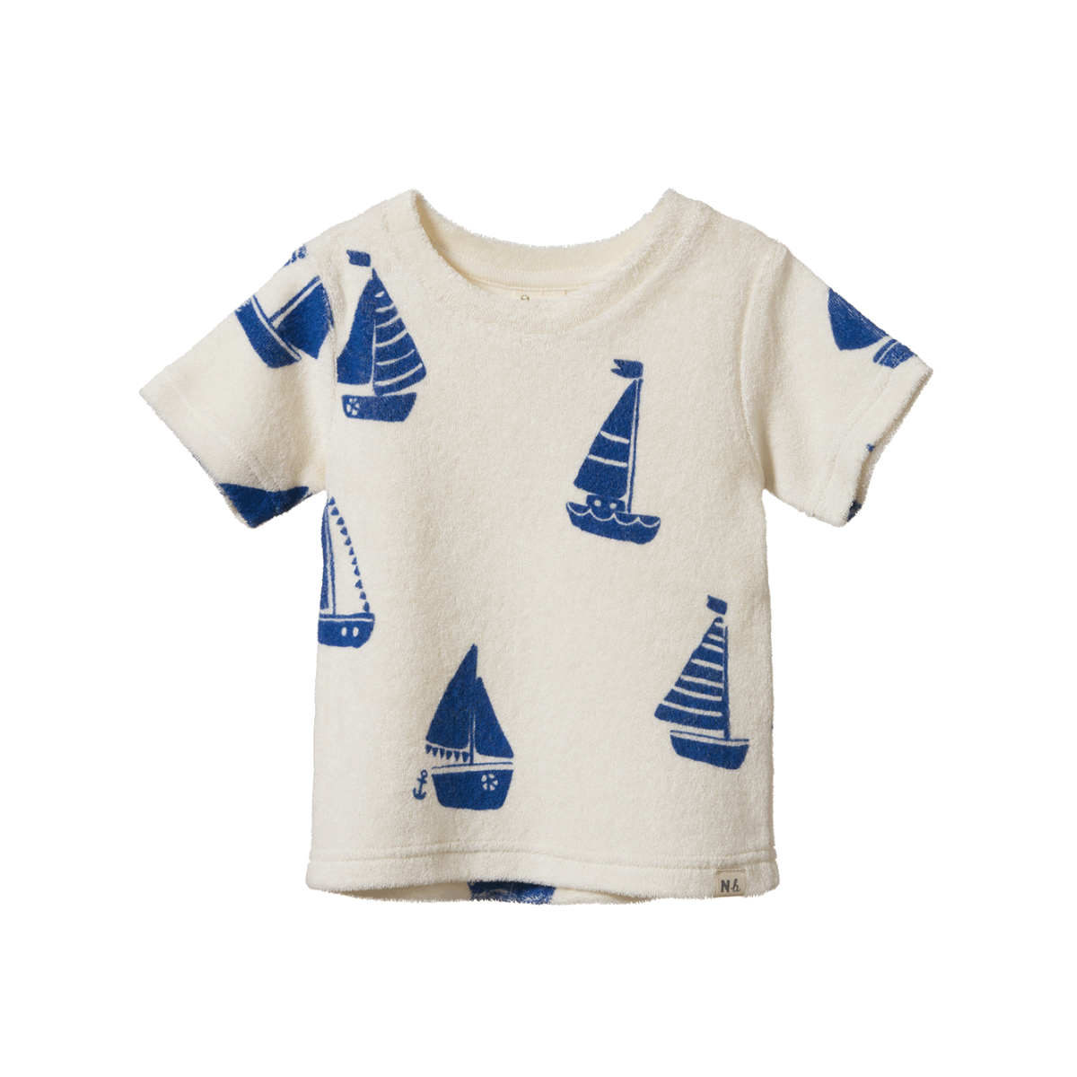 Nature Baby River Terry Tee- Regatta Print