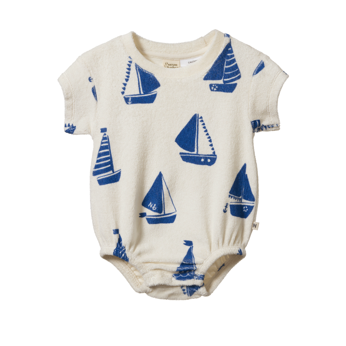 Nature Baby Juno Romper Terry - Regatta Print