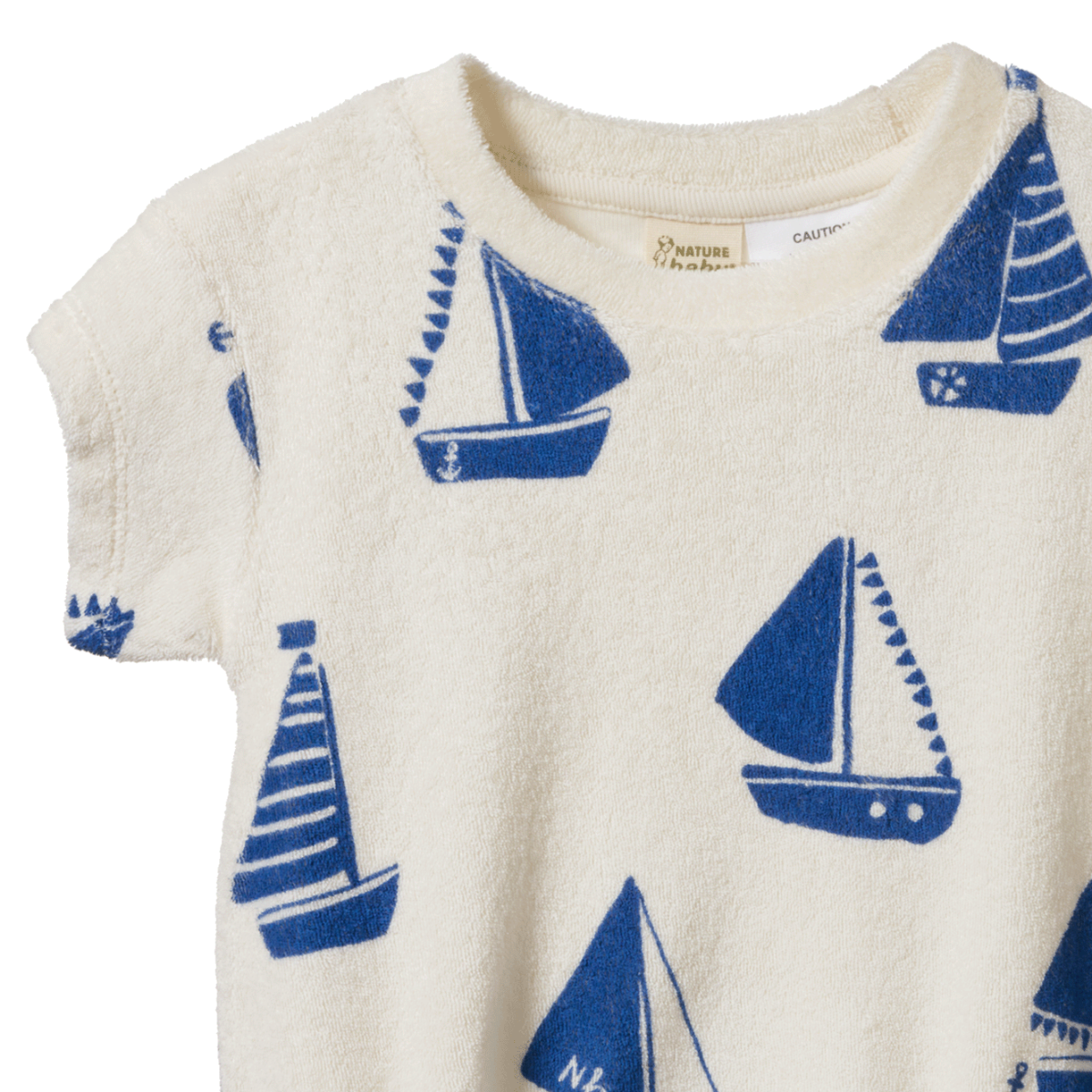 Nature Baby Juno Romper Terry - Regatta Print