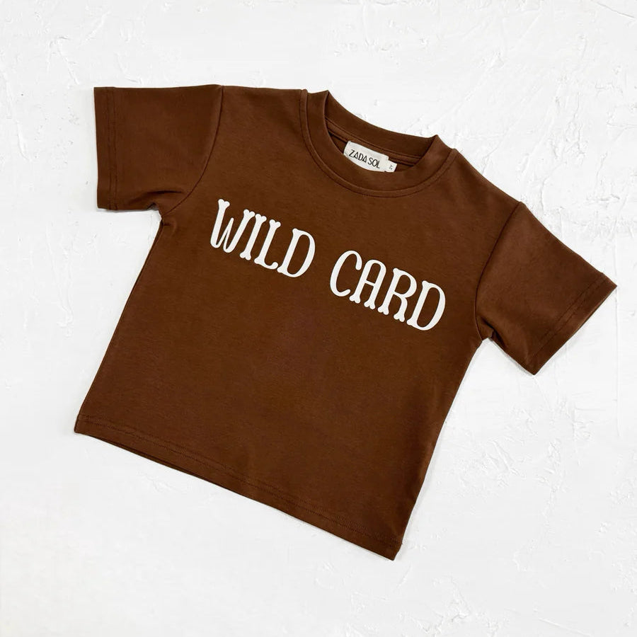 Zada Sol Wild Card Tee – Chocolate