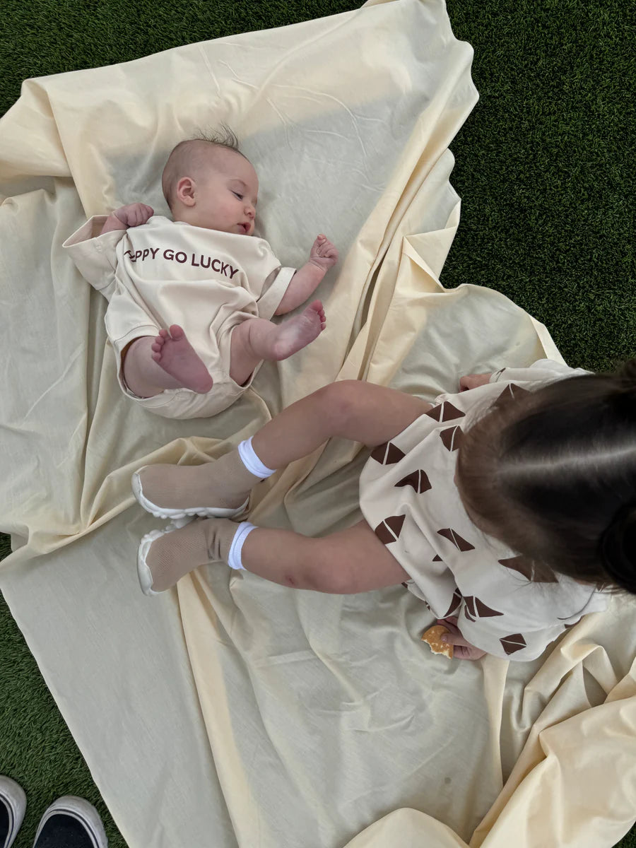 Zada Sol Happy Go Lucky Romper – Cream