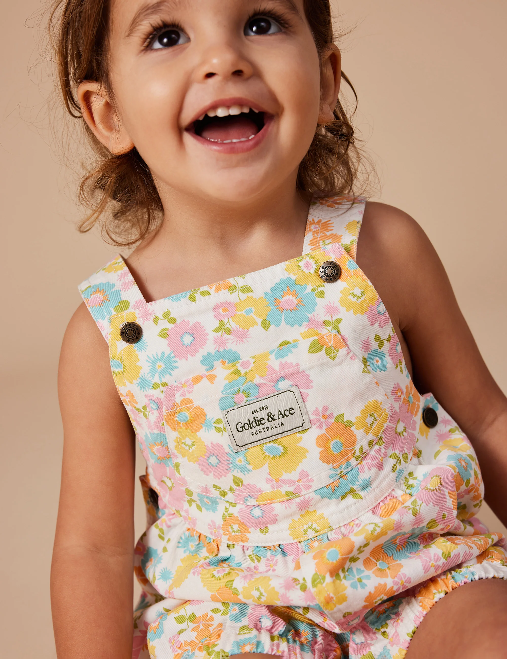 Goldie & Ace - BESSIE BUBBLE SHORTALLS FLOWER CHILD