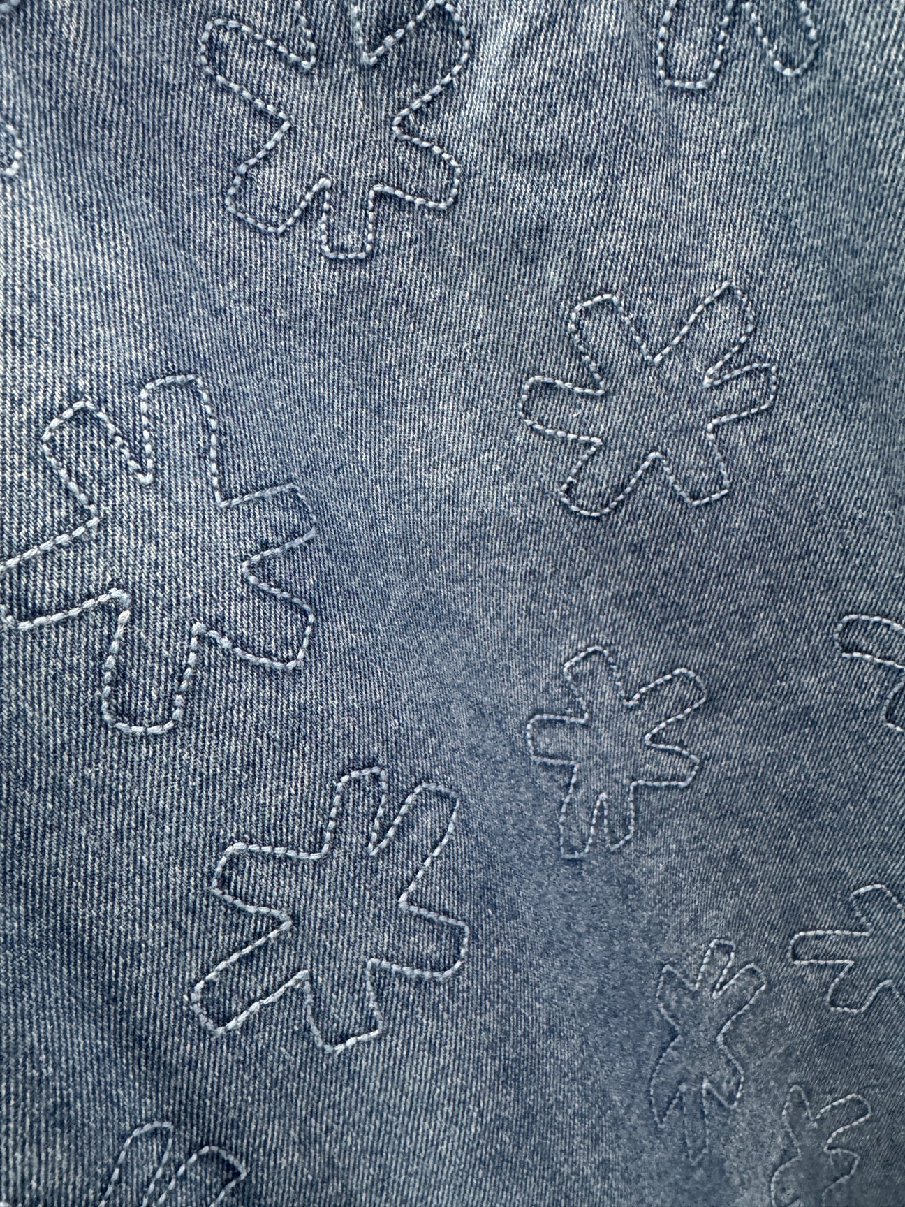 Grown Organic Starlight Embroidery Denim Shirt Jacket
