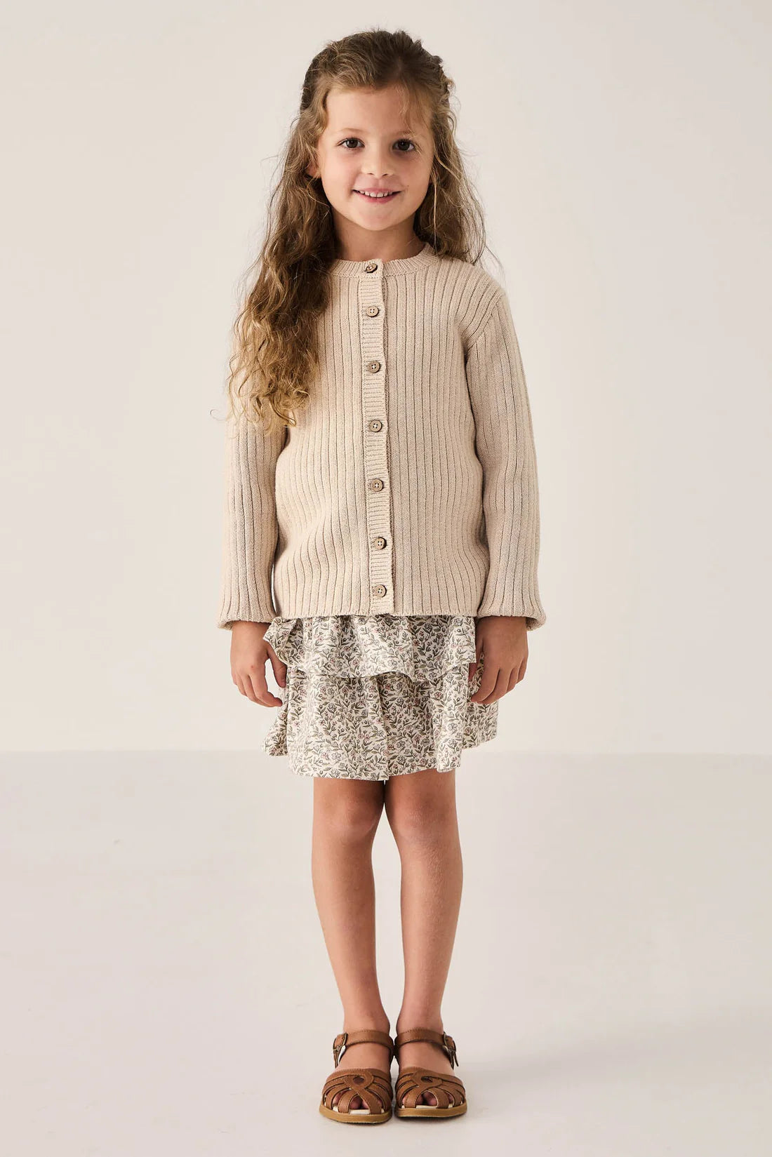 Jamie Kay Clara Cardigan - Oatmeal Marle