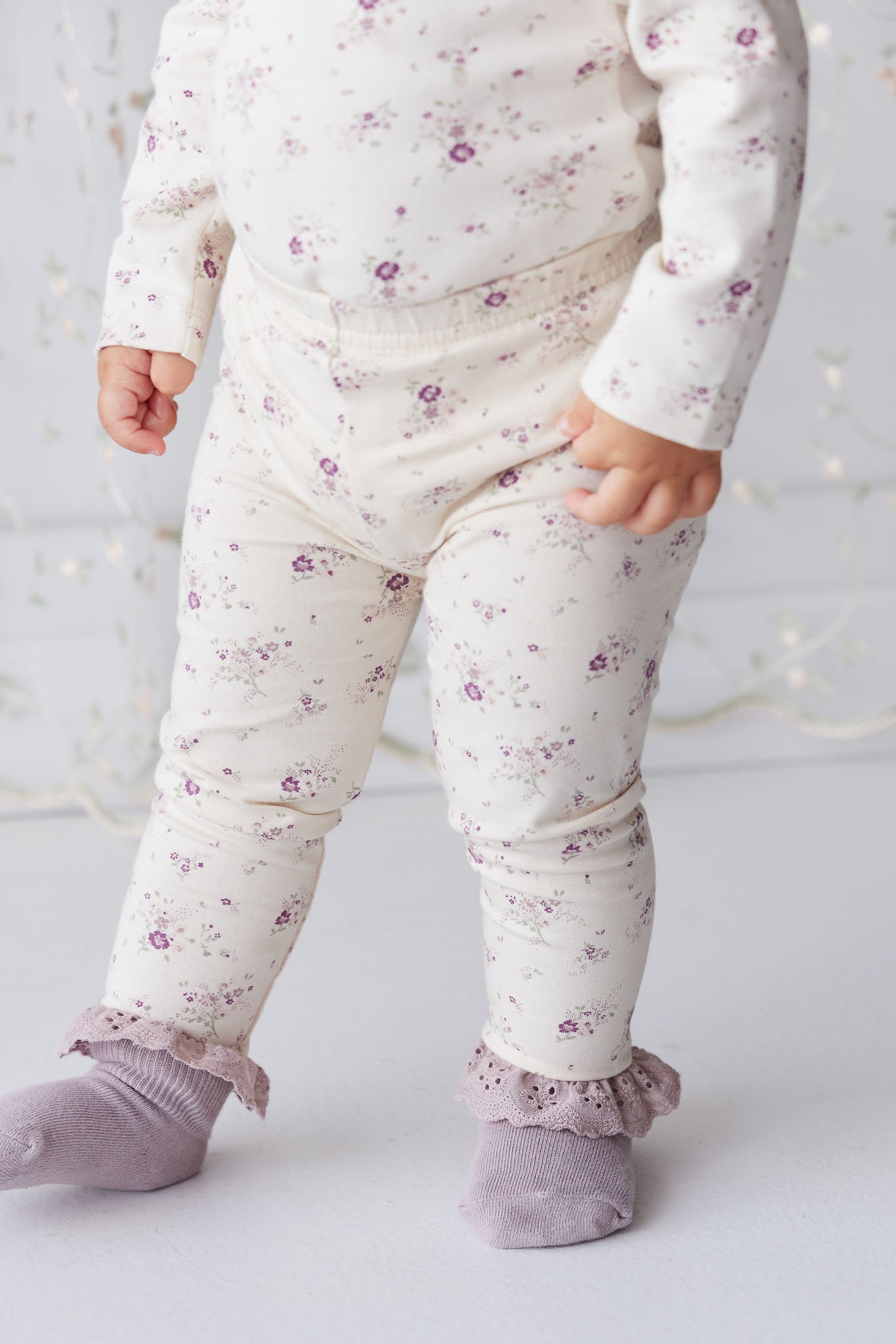 Jamie Kay Everyday Leggings - Sweet William Floral Natural