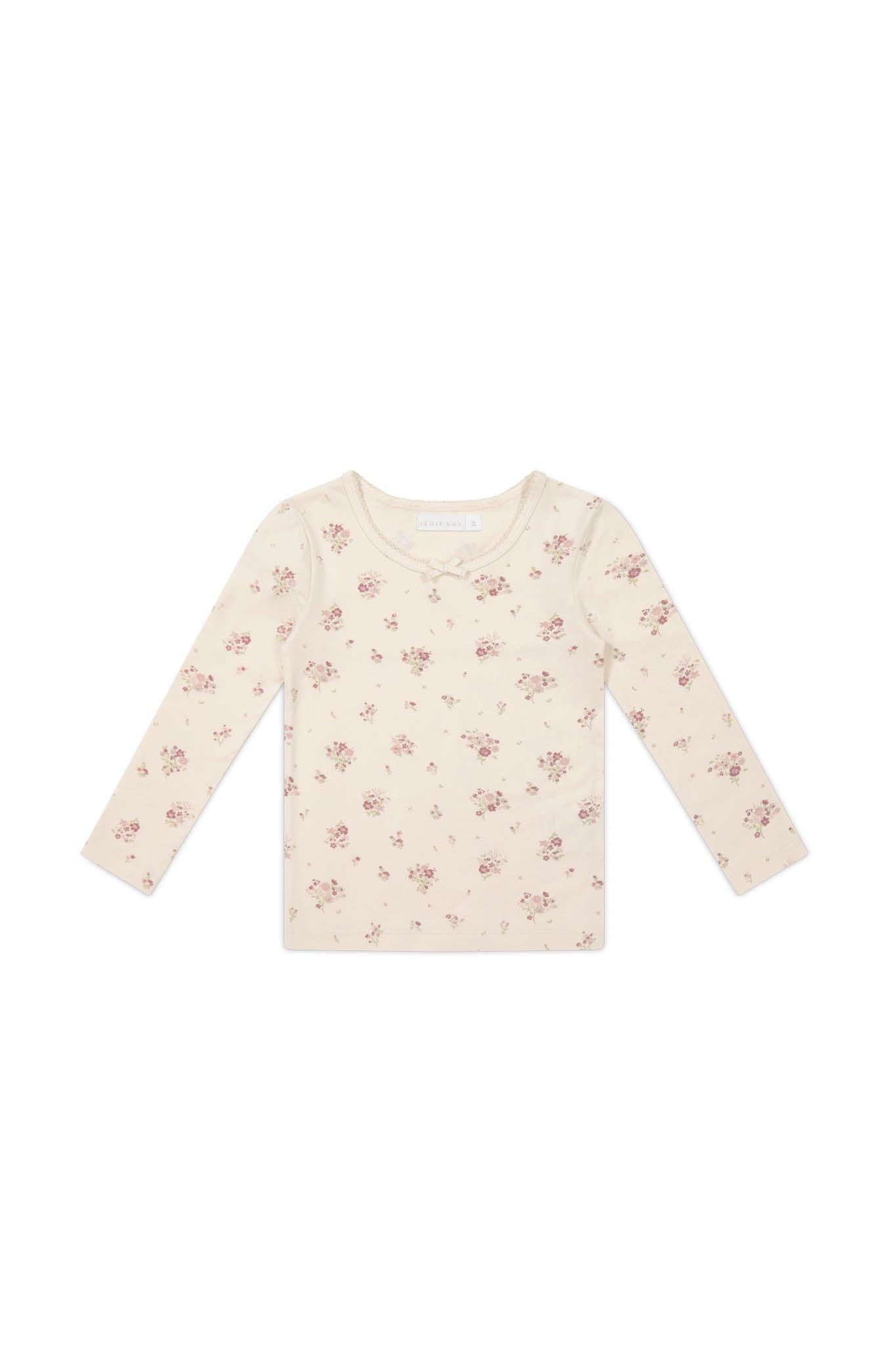 Jamie Kay Organic Cotton Long Sleeve Top - Lauren Floral Tofu