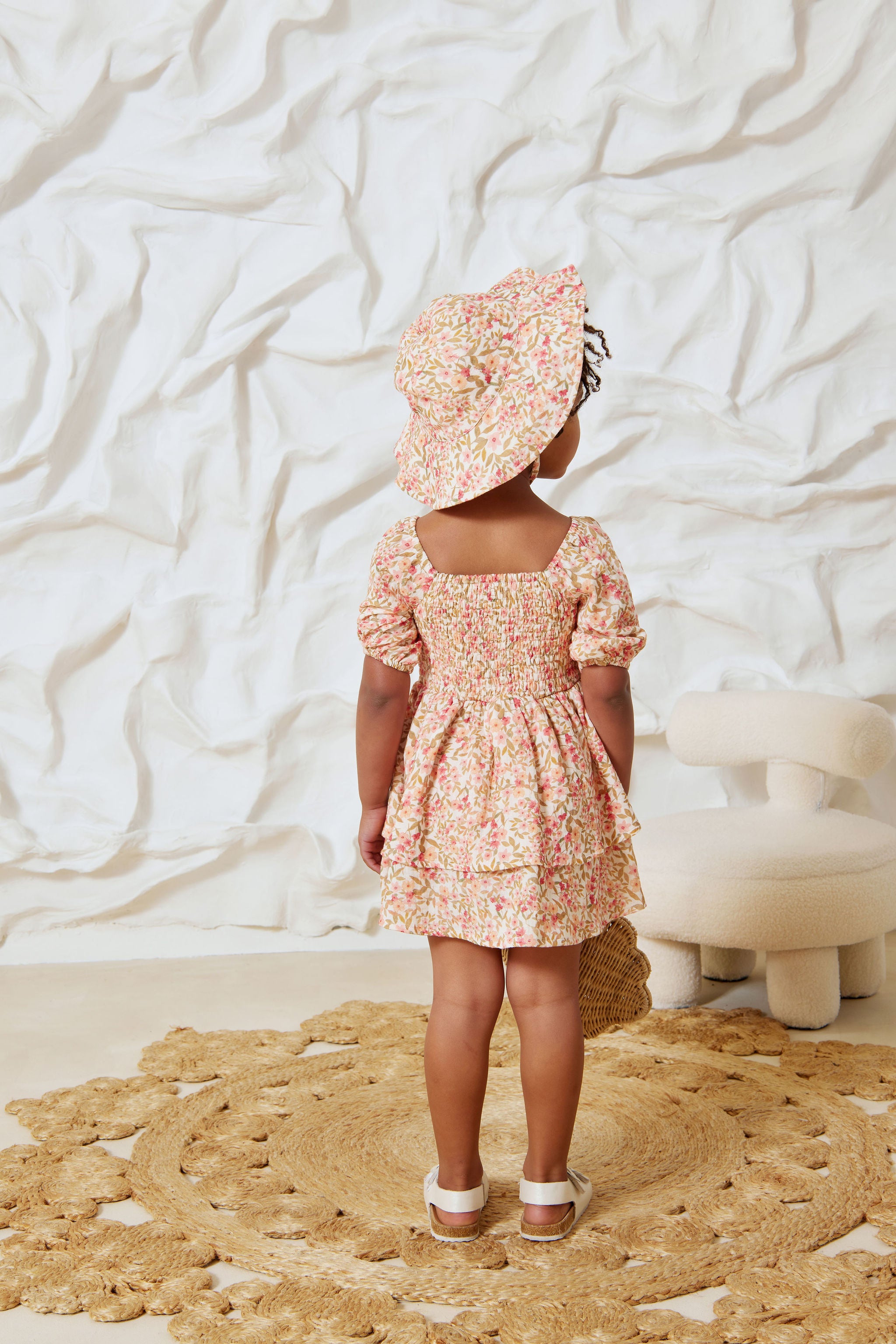 Kapow Kids - Spring Blossom Shirred Dress