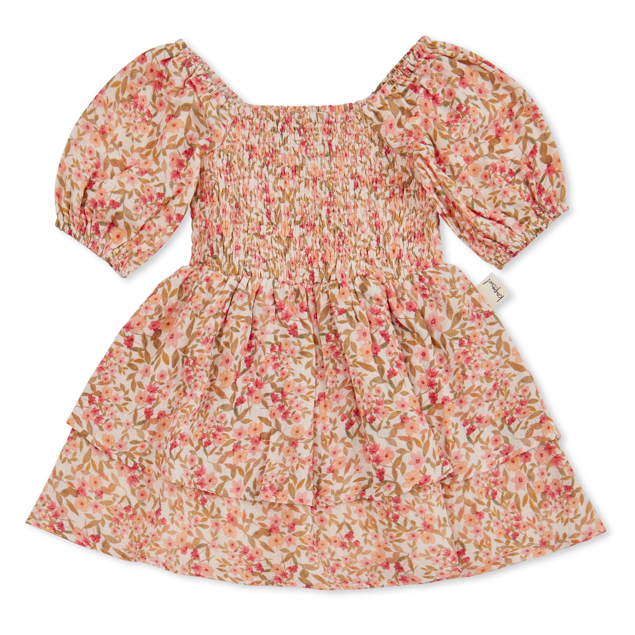 Kapow Kids - Spring Blossom Shirred Dress