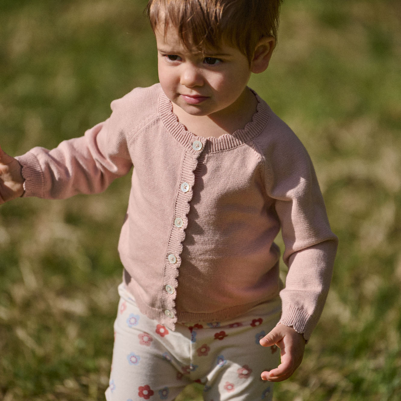 Nature Baby Liliette Cardigan- Rose Dust