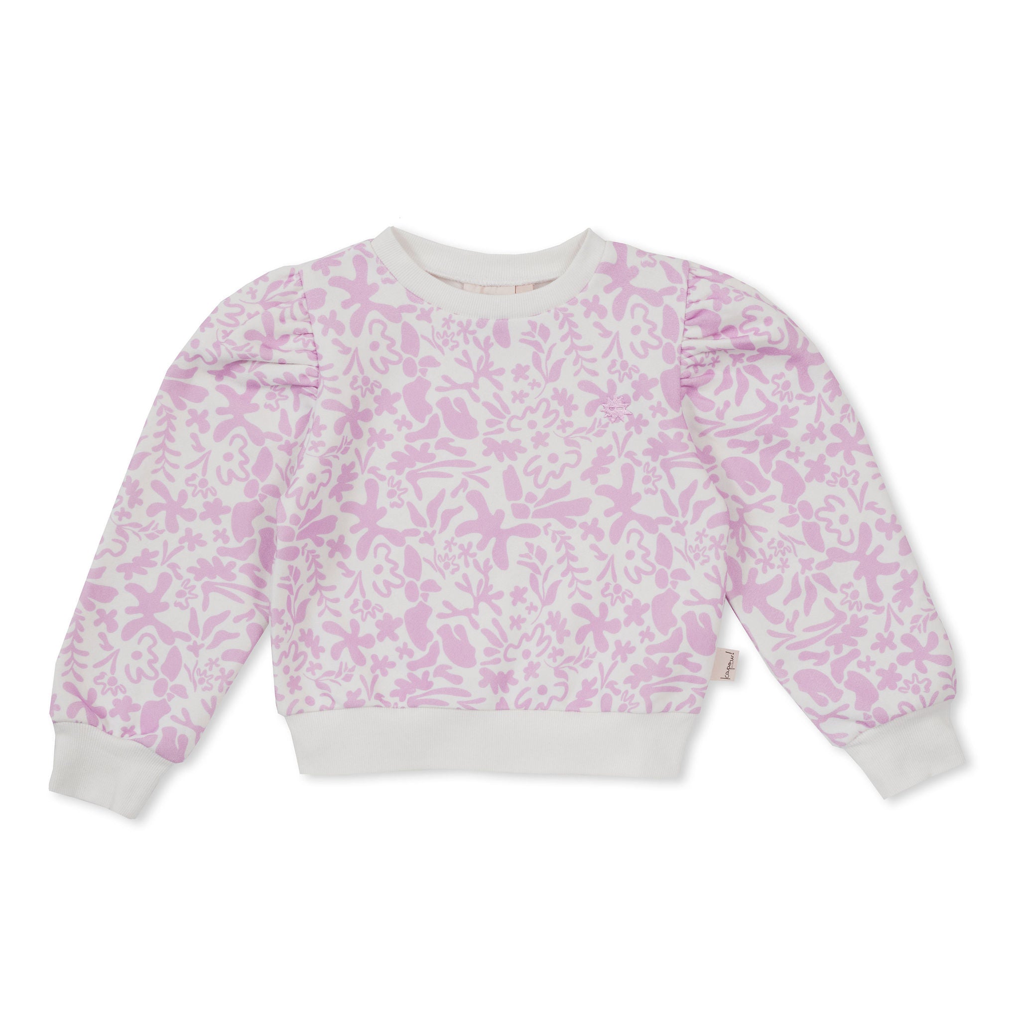 Kapow Kids Lavender Fleece Puff Sweater