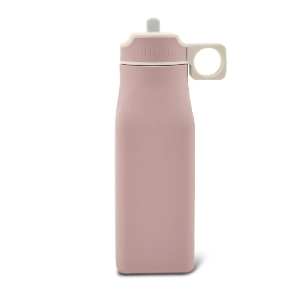 Nuuroo Lindi Silicone Drinking Bottle 450ml - Woodrose