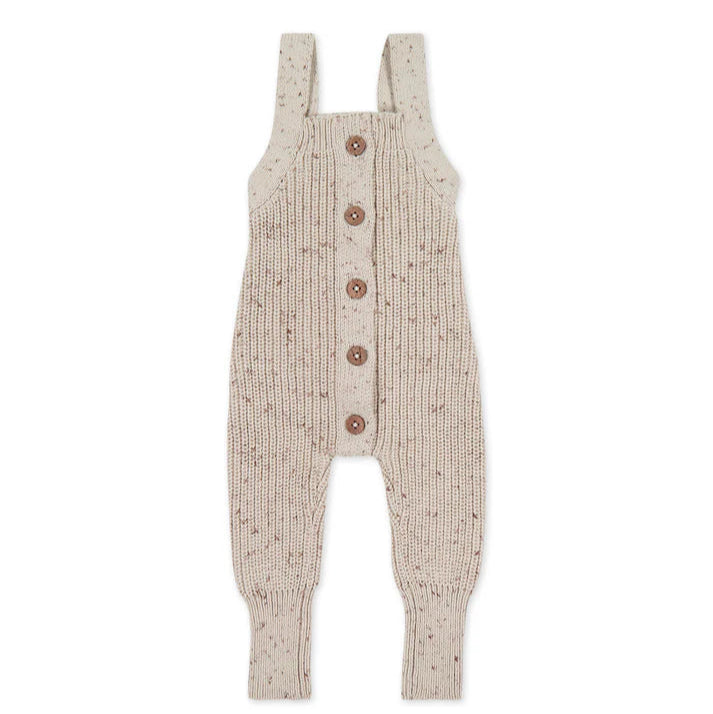 Jamie Kay London Knitted Playsuit - Oatmeal Little Fawn Elk Fleck