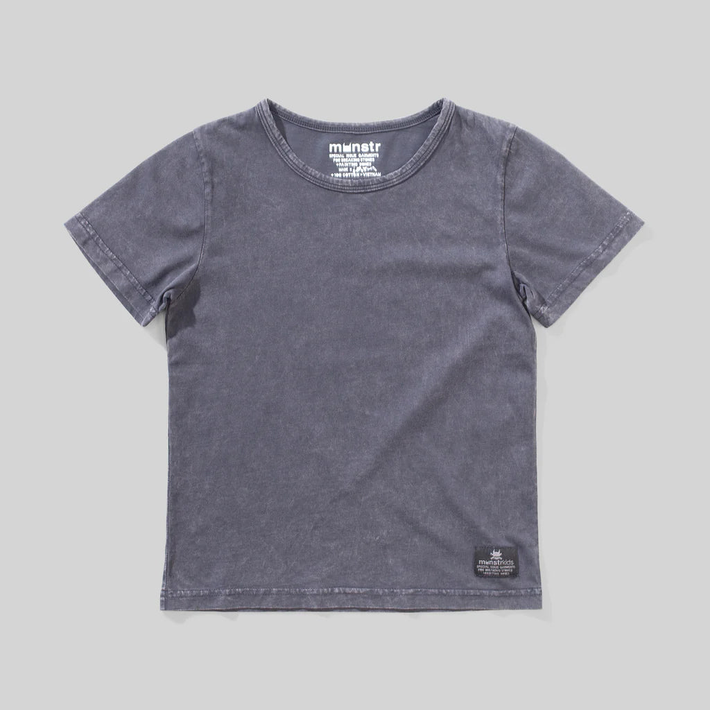 Munster Kids Munisikke 3 TEE - Mineral Black