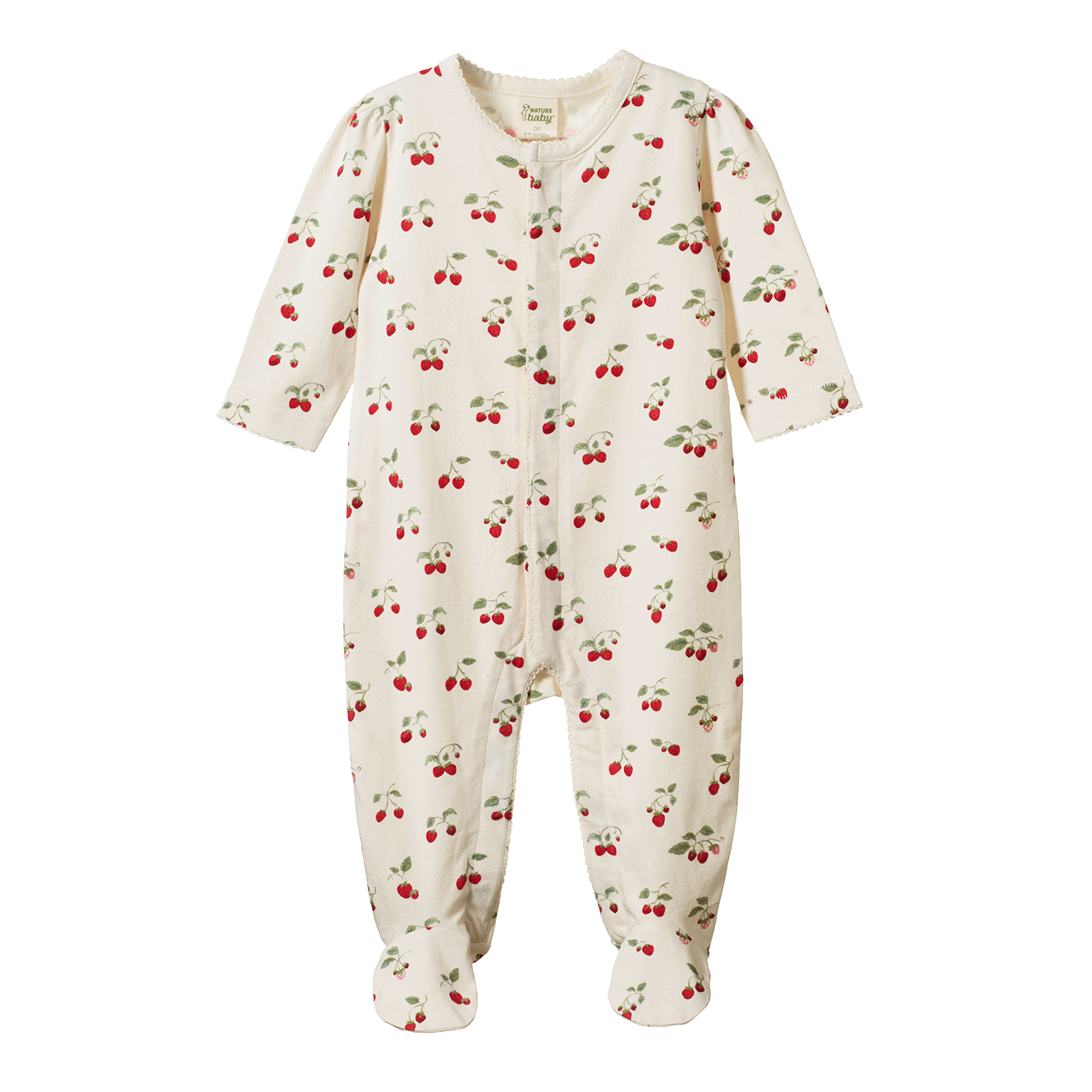 Nature Baby Strawberry Blush Print-  LUCY SUIT