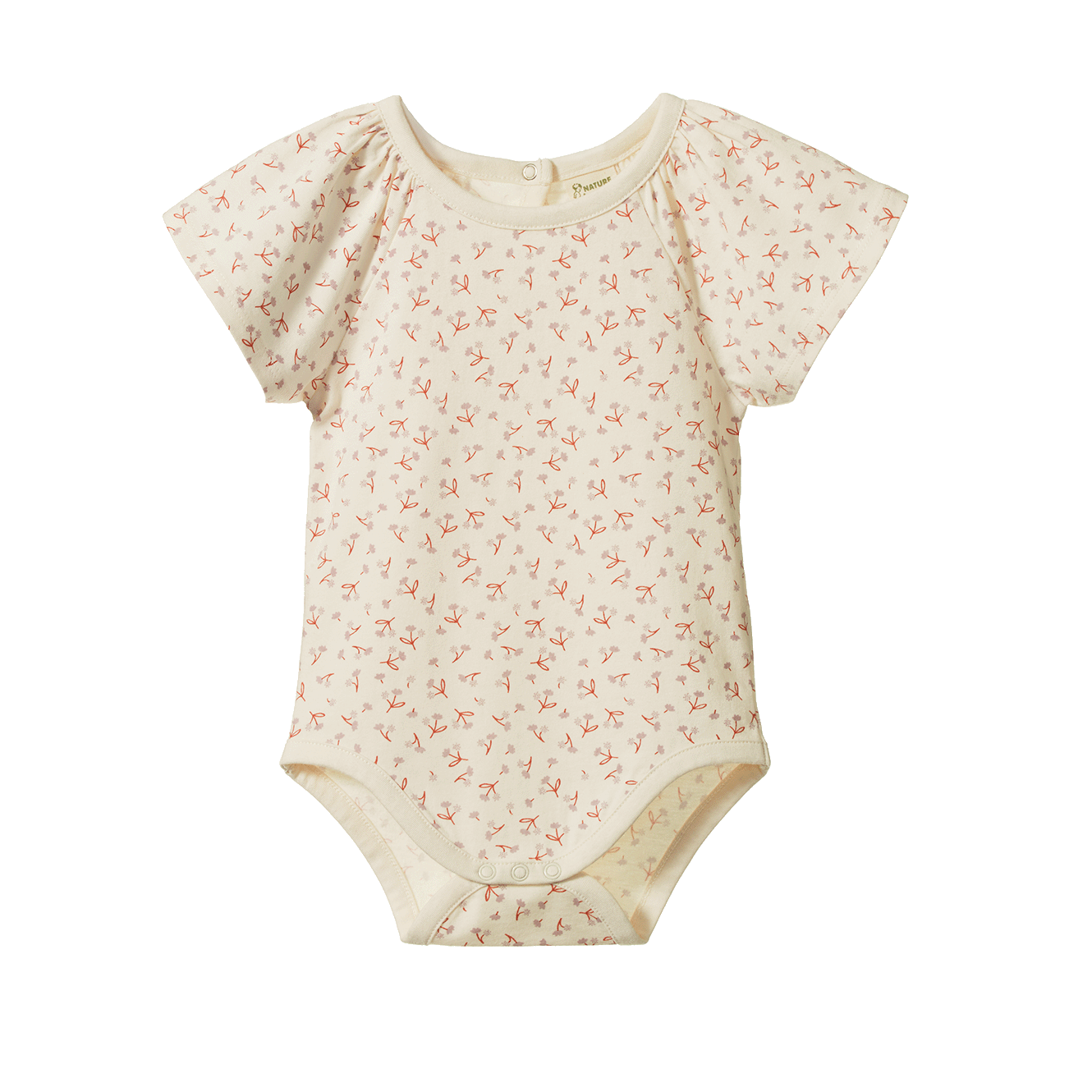 Nature Baby Faye Bodysuit- Dandelion Print