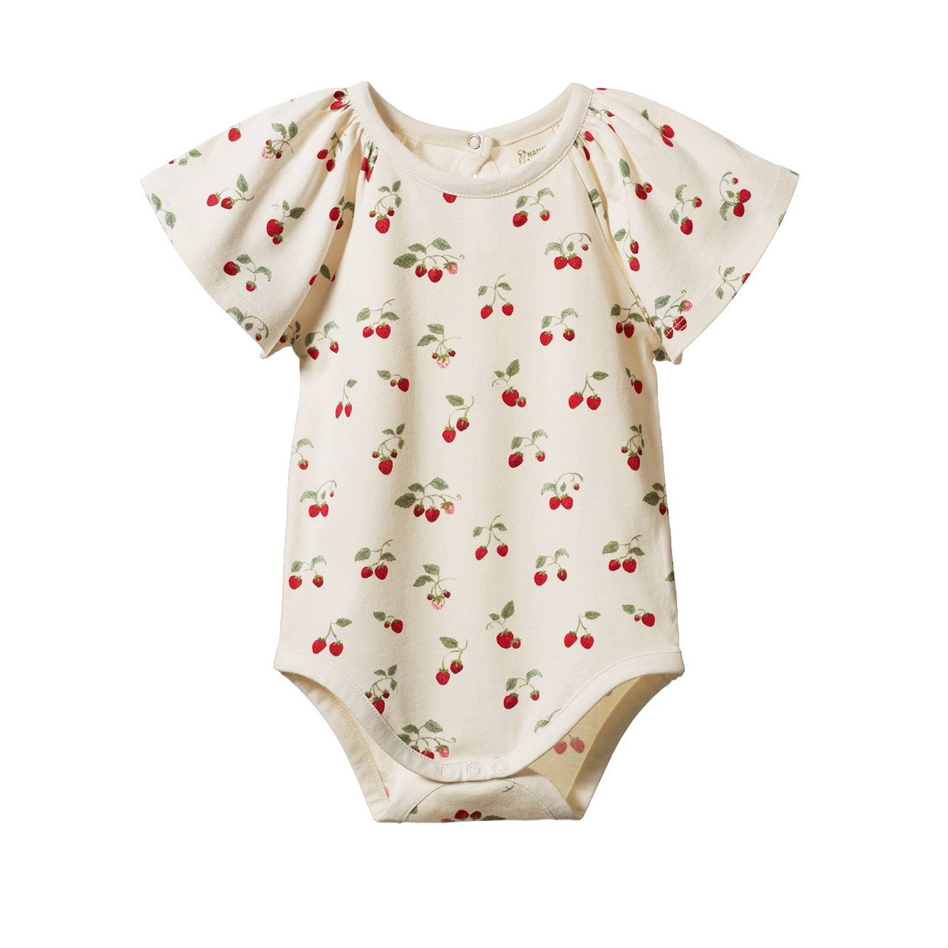 Nature Baby Strawberry Blush Print FAYE BODYSUIT