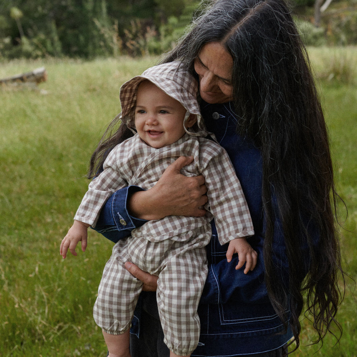 Nature Baby Rumi Kimono Jacket - Cub Check