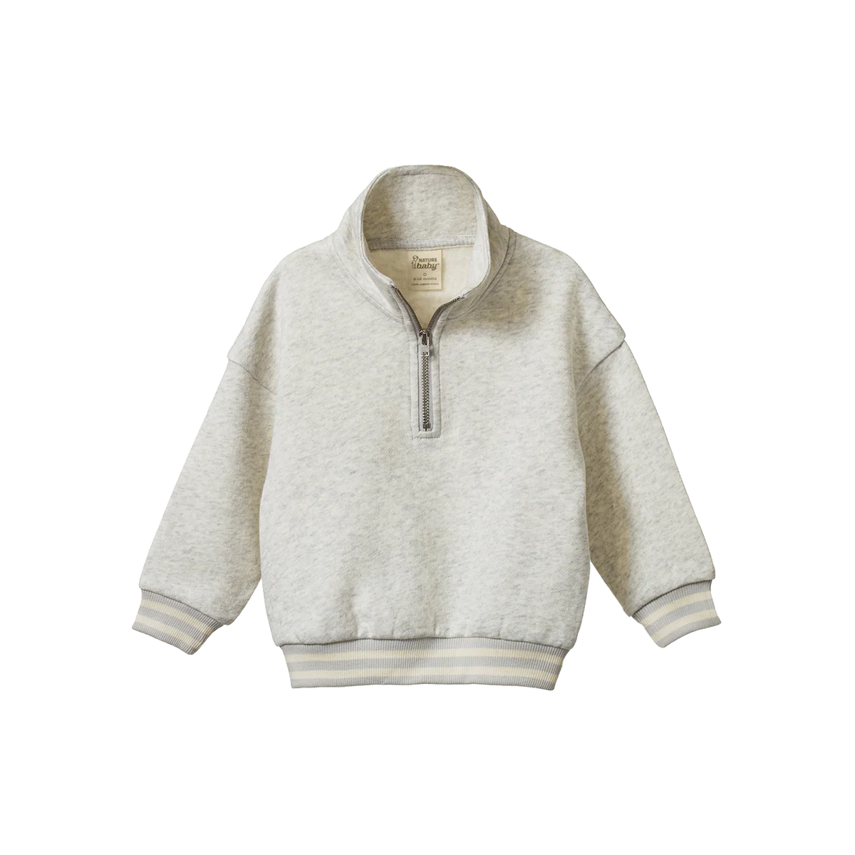 Nature Baby Camper Sweatshirt- Light Grey Marle
