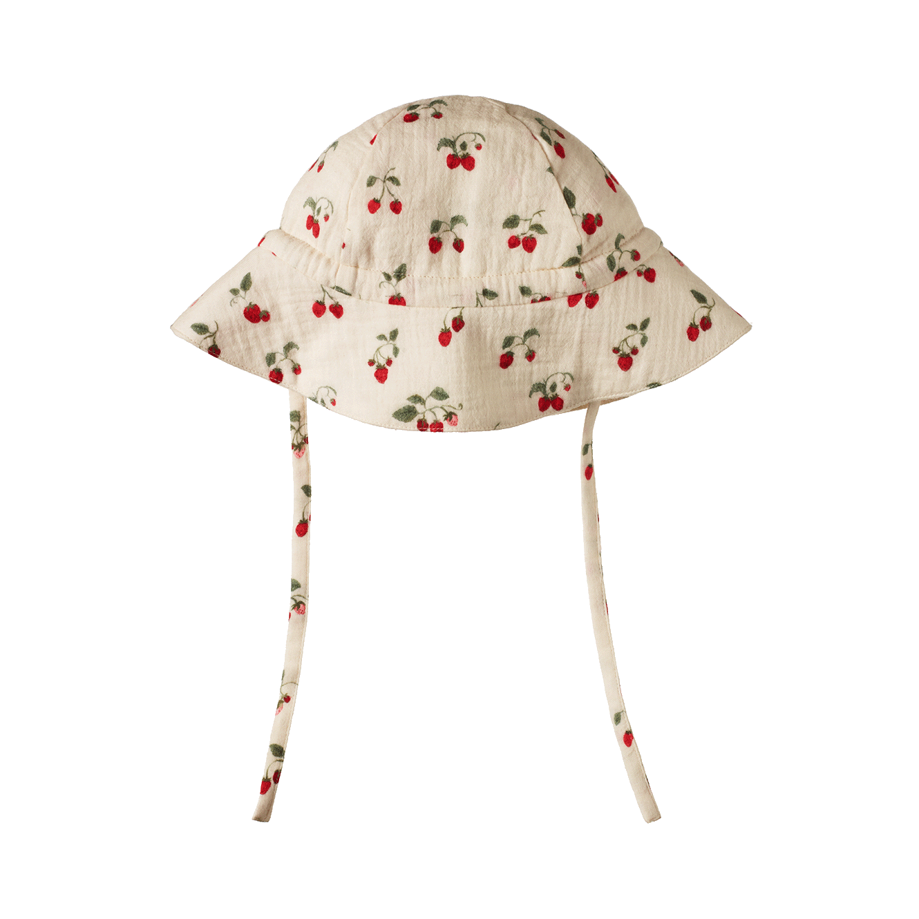 Nature Baby Strawberry Blush Print- Muslin Hat