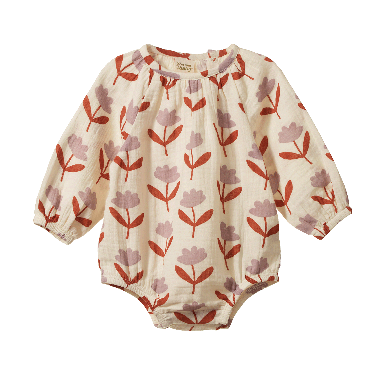Nature Baby Meadow Bodysuit Muslin- Fleurette Print
