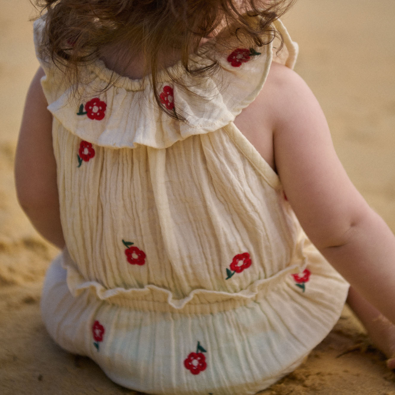 Nature Baby Plum Suit Muslin - Red Flora